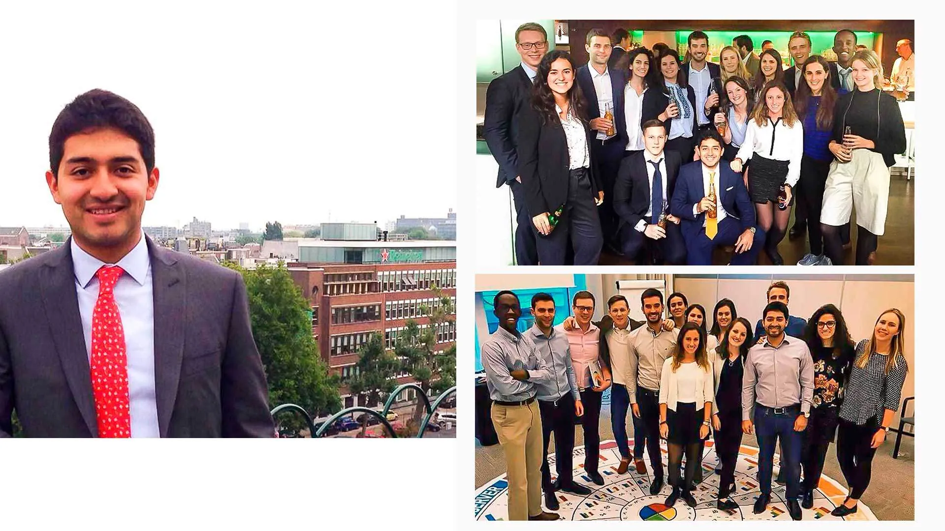 Él es Ricardo López, y fue elegido por Heineken para trabajar en Holanda.