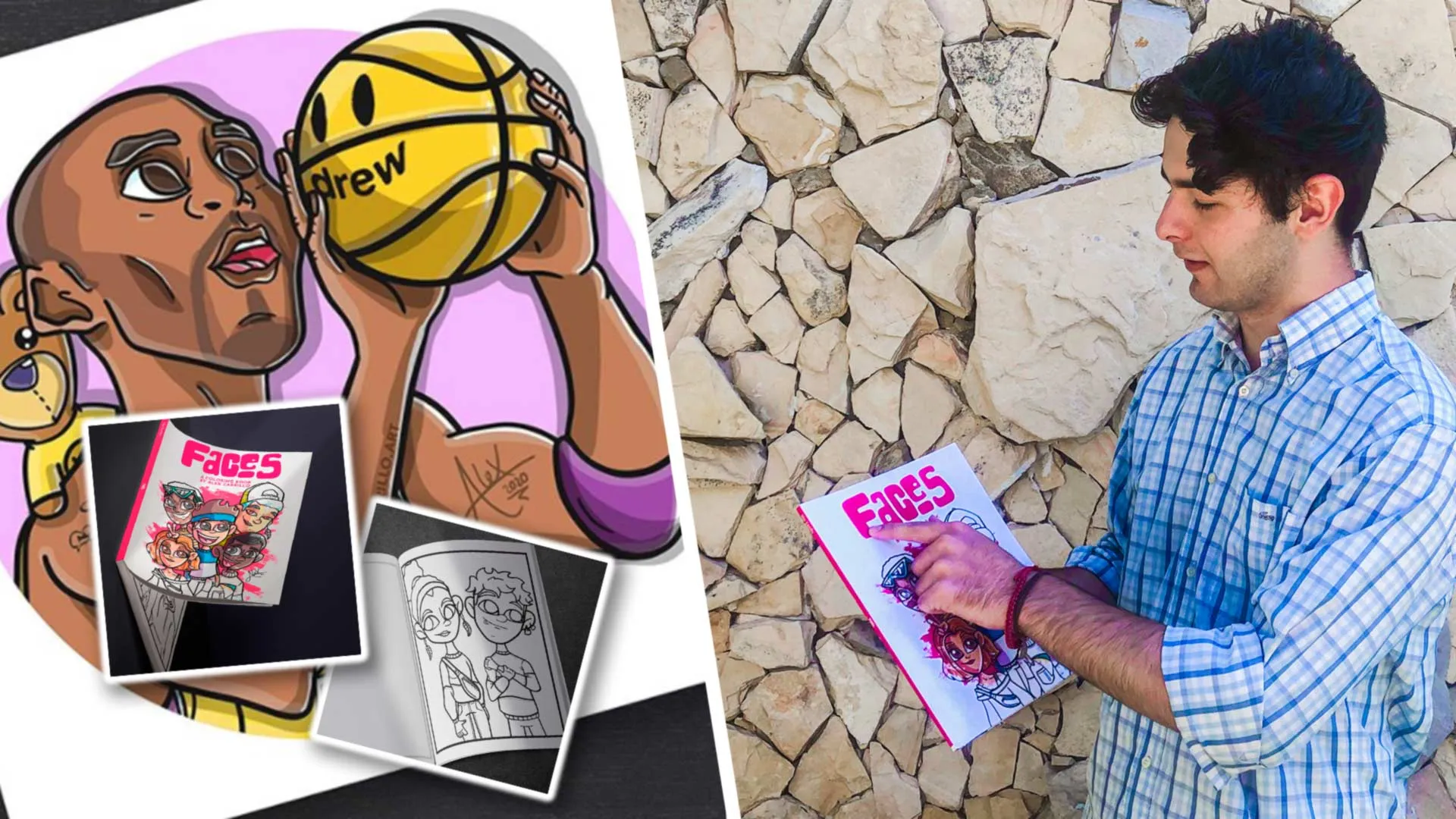 Alex Carrillo con su libro Faces que se ubica en los más vendidos de Amazon