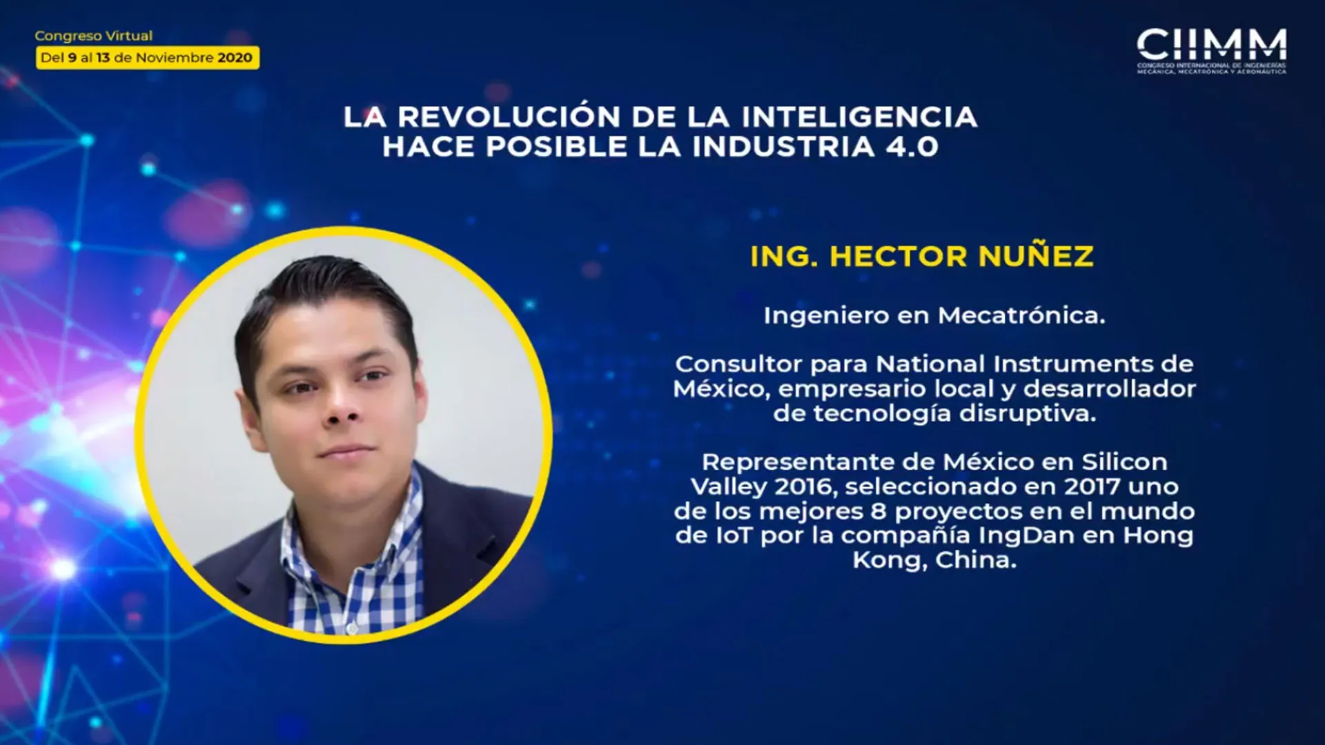 Anuncio de la conferencia de Héctor Núñez.