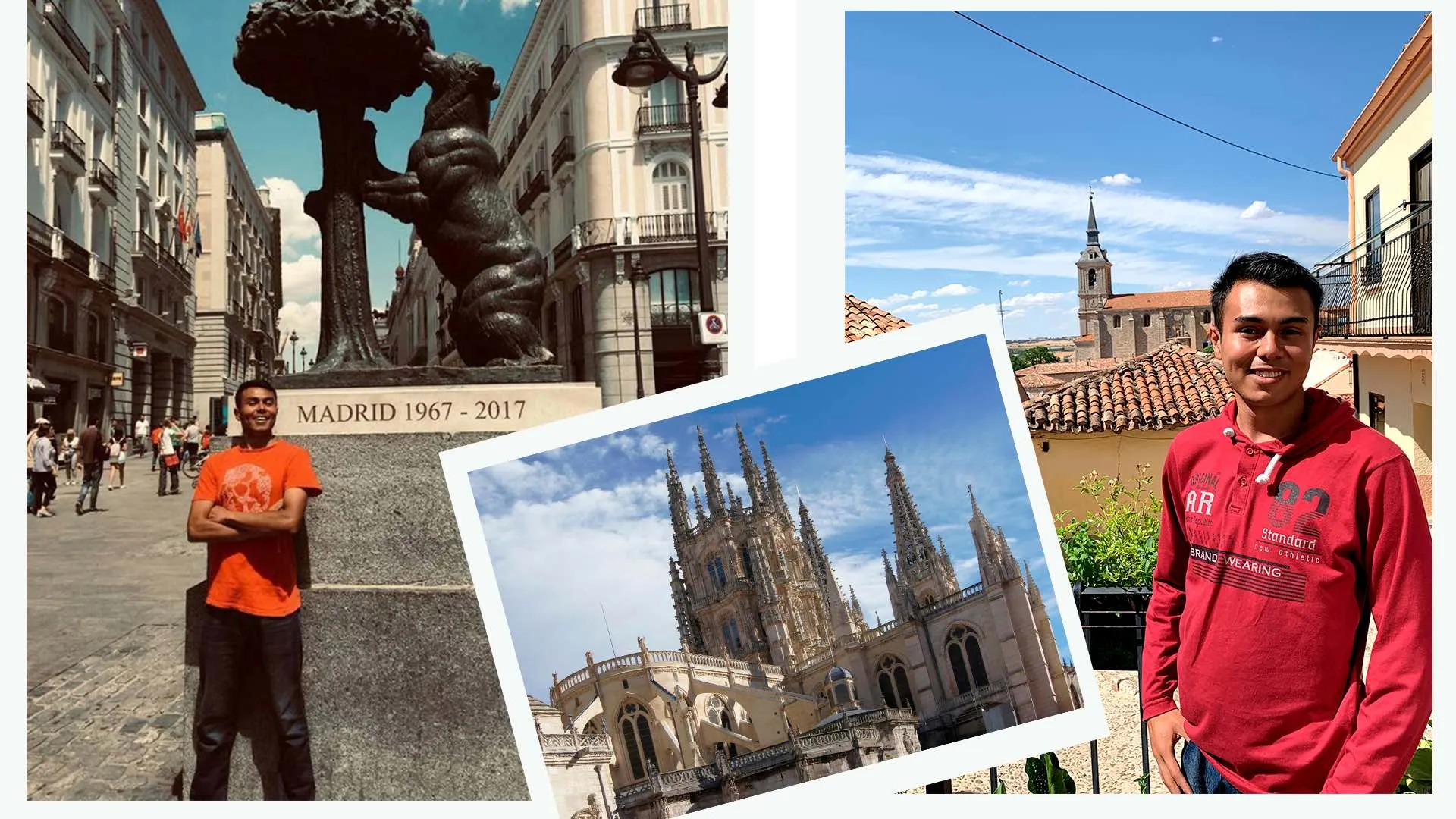 Abraham Magaña viajó a Burgos España como parte de su experiencia internacional.