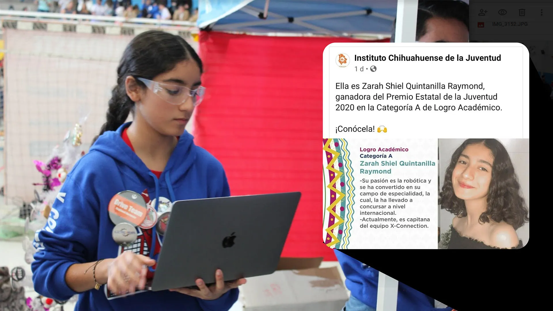 Shirel Quintanilla gana Premio Estatal de la Juventud