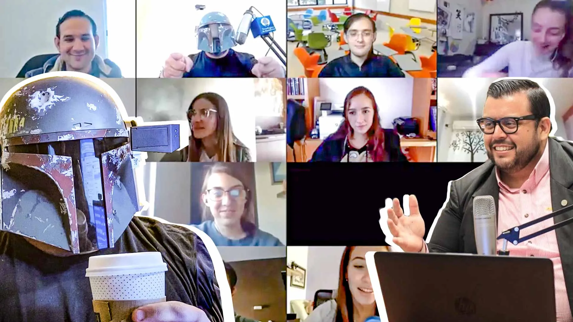 Professor who dresses up as Mandalorian for classes at Tec