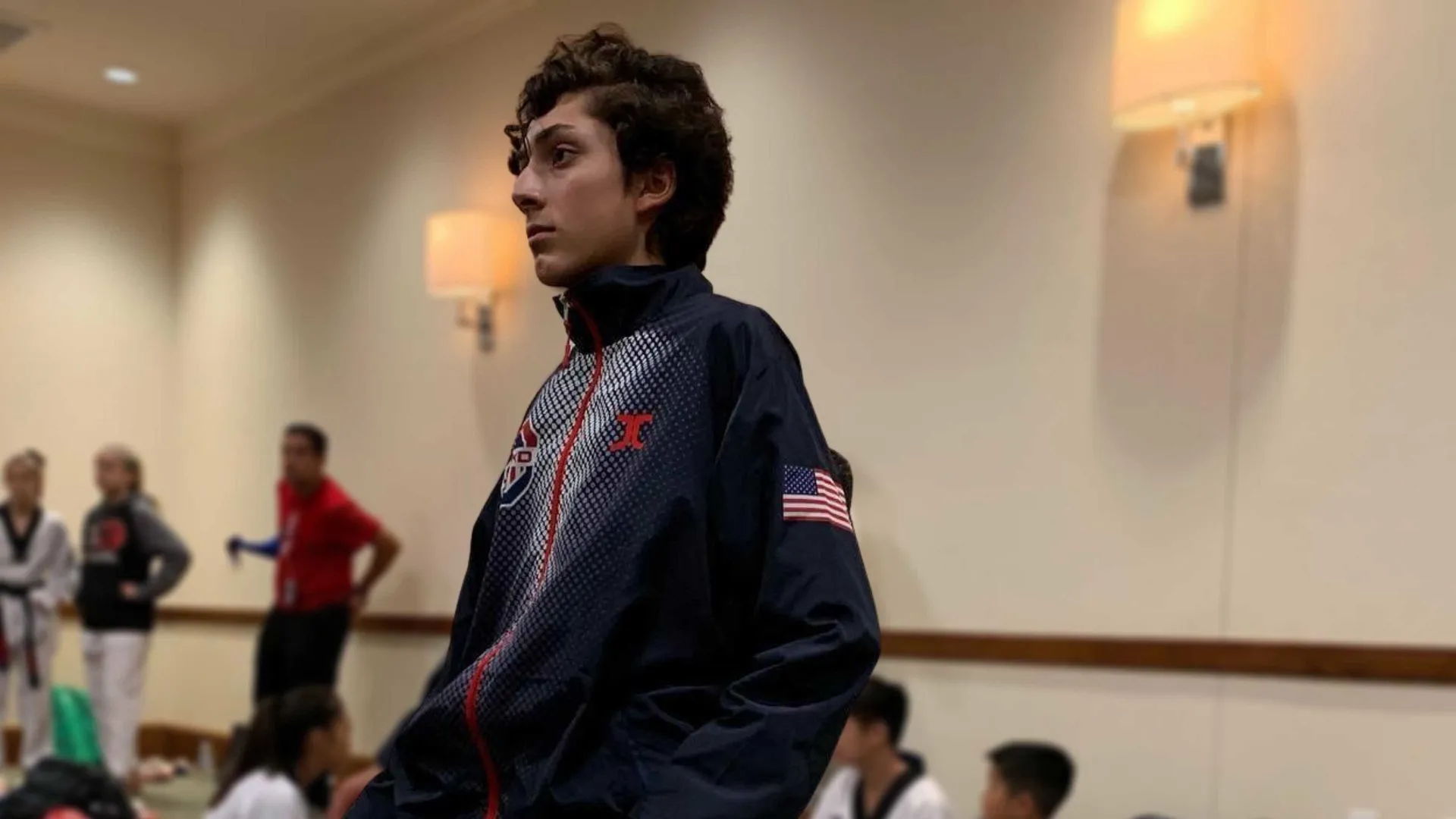 Luiz Salazar en su entrenamiento Internacional