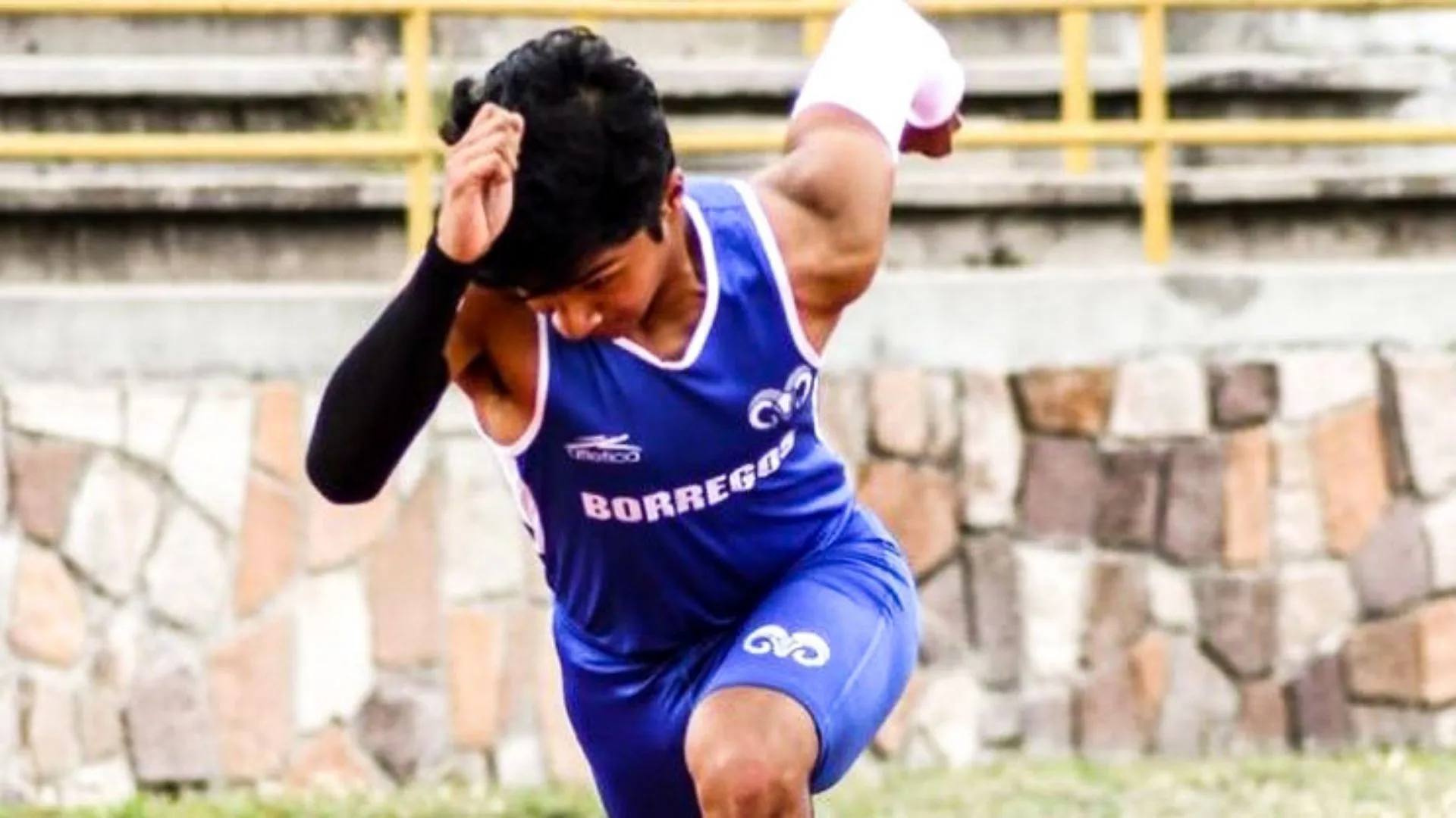 Samuel Pérez corriendo