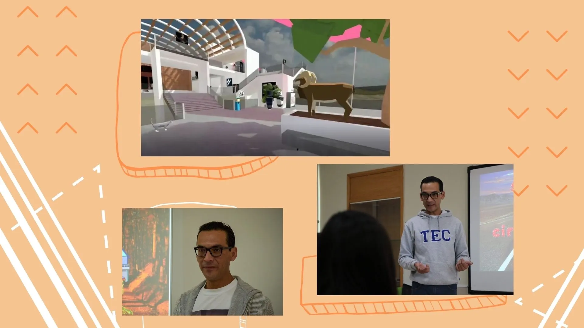 Profesor Tec recrea su campus de manera virtual para revivir los mejores momentos de sus estudiantes de sexto semestre.