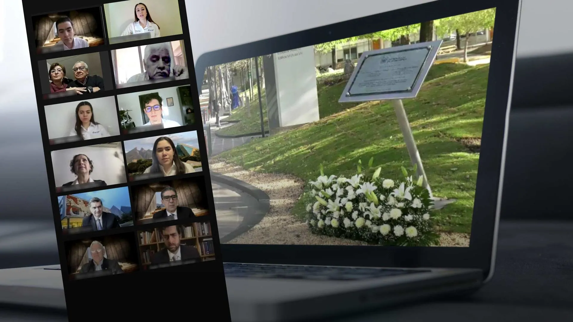 Realizan Guardia de honor virtual por Jorge y Javier