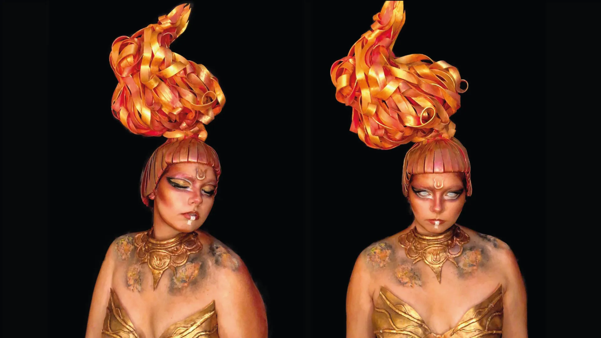 Estudiante obtiene reconocimiento por maquillaje de fantasía