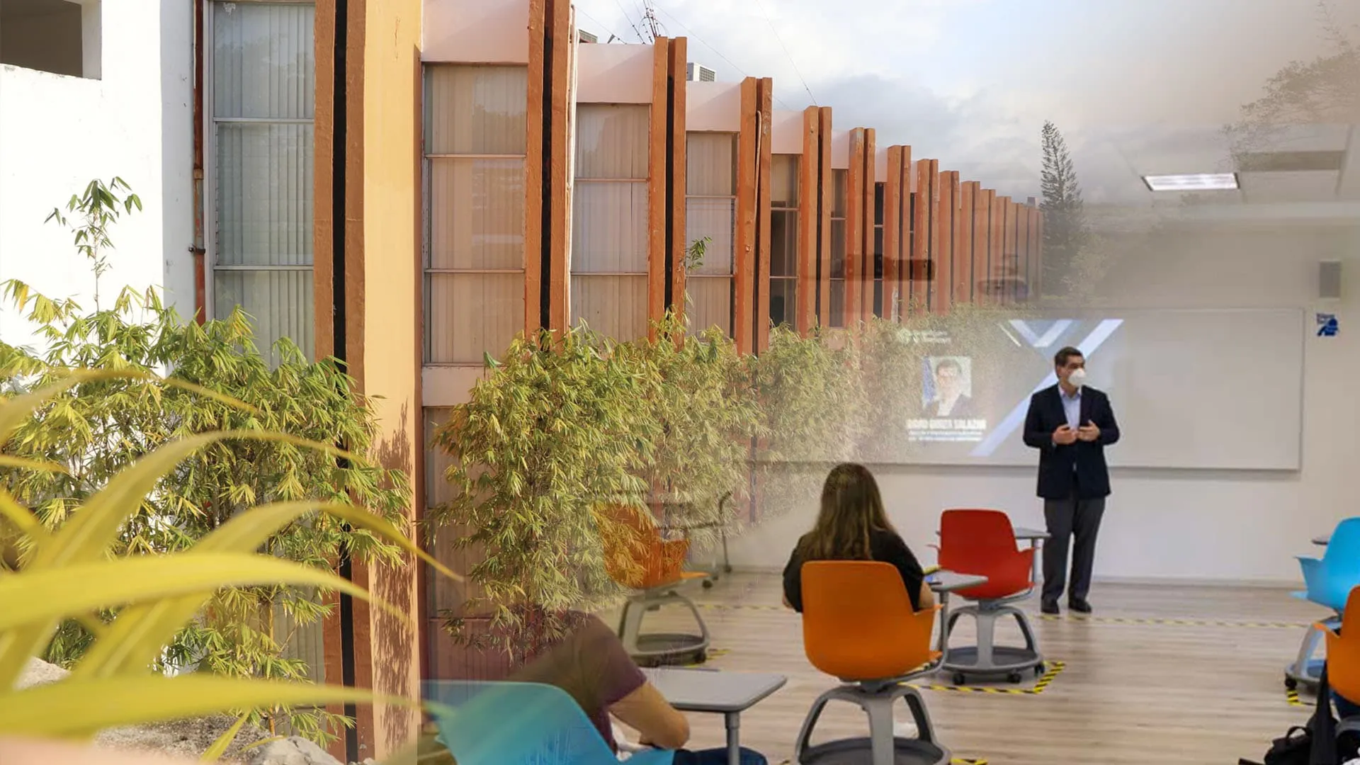 Foto del campus y el regreso consciente