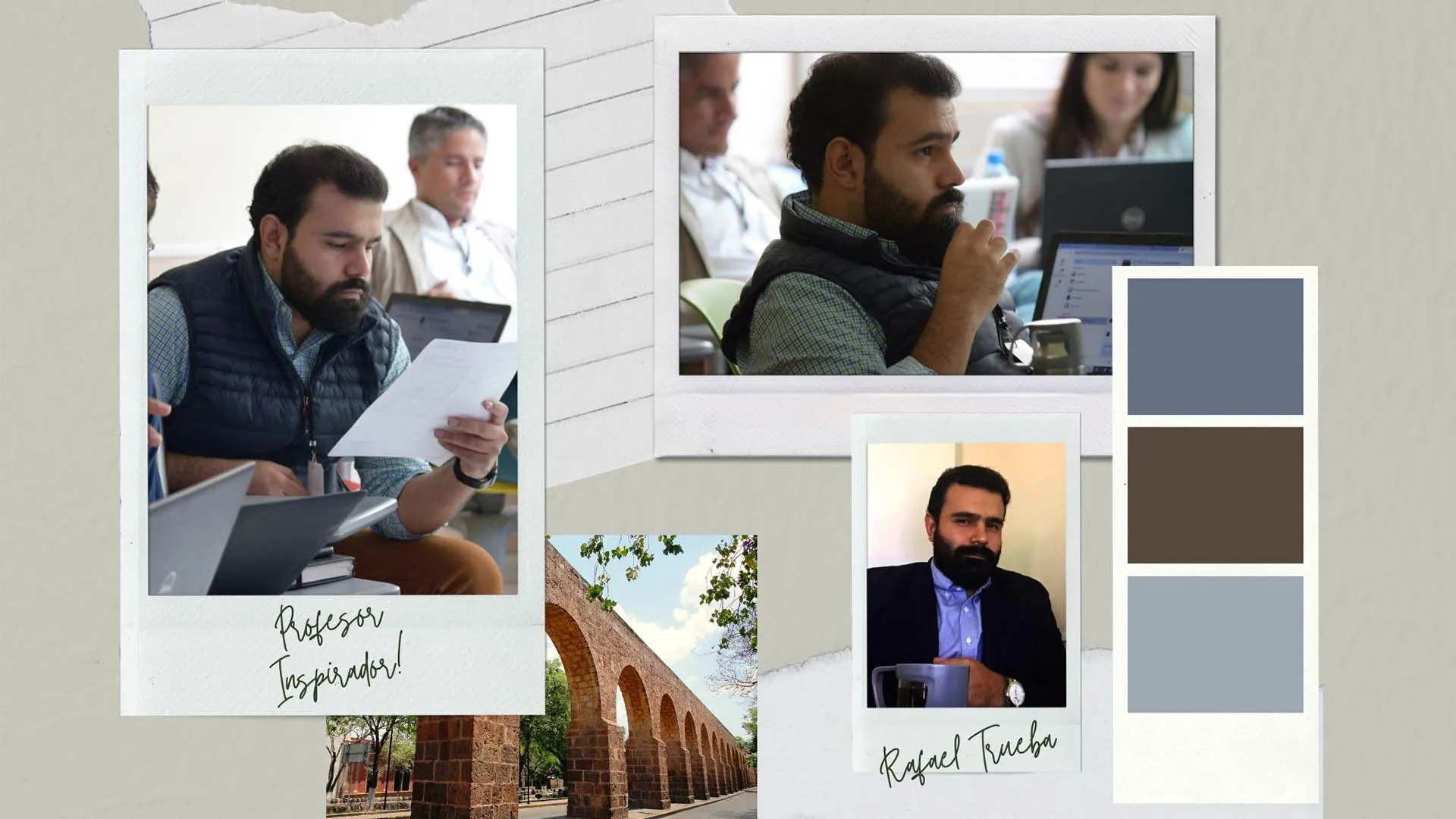 profesor inspirador de campus Morelia realizando varias actividades