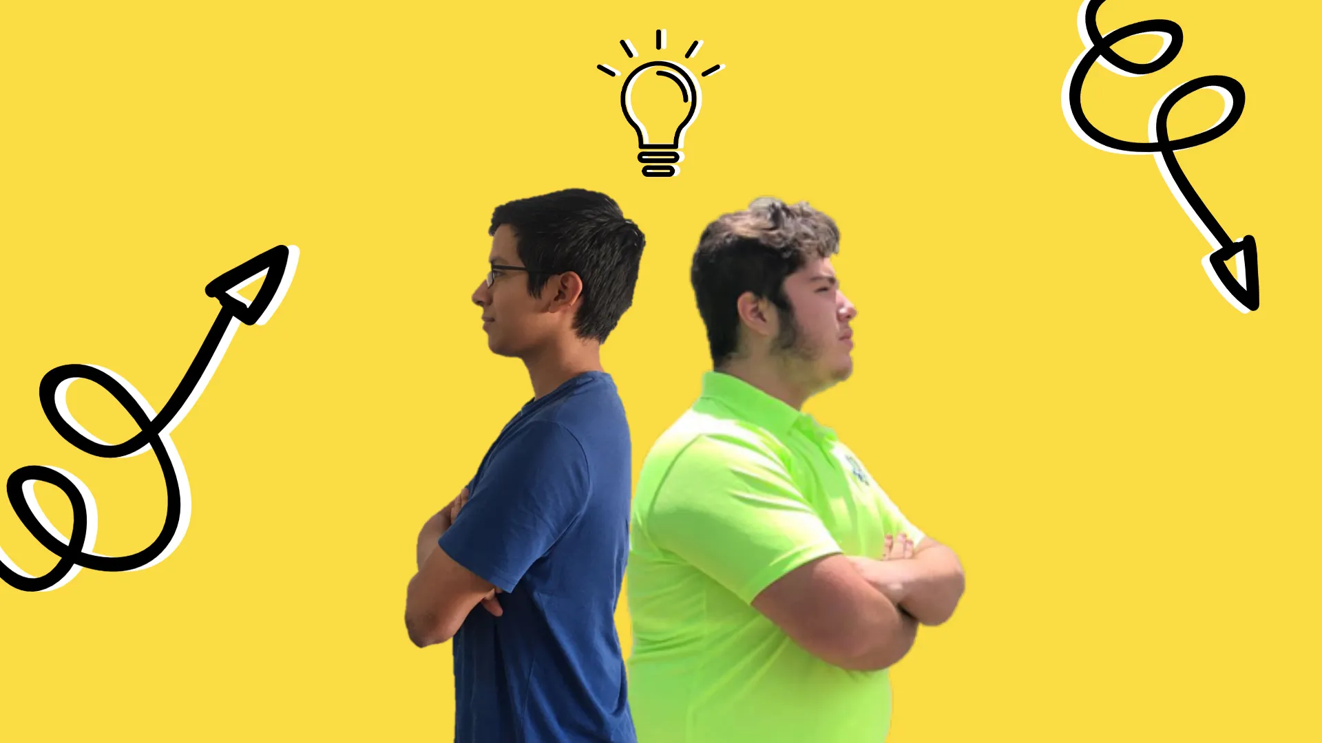 Sebastián y Ramiro de espaldas