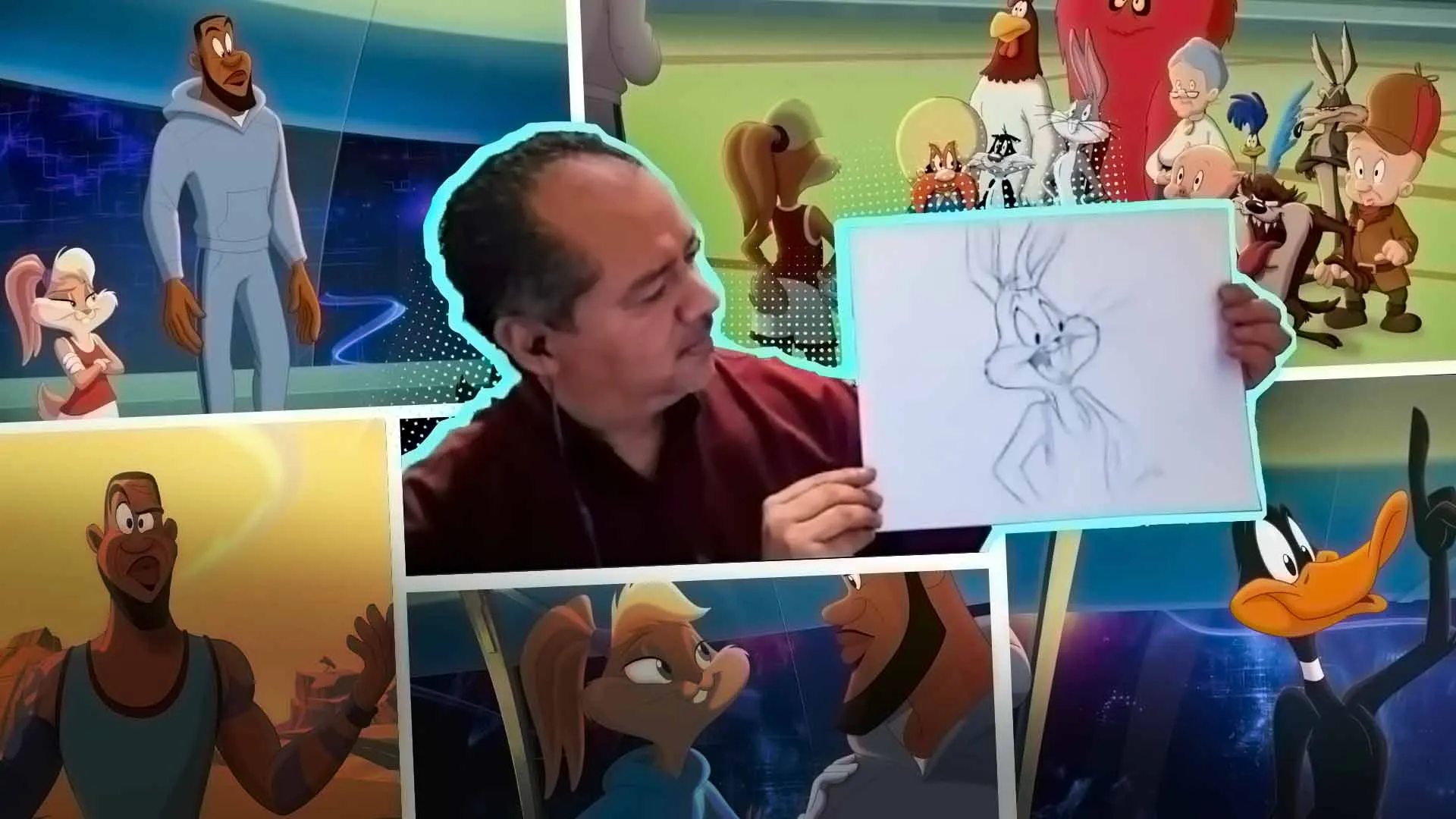 Luis Manuel Villarreal fue uno de los artistas que hicieron la animación en 2D de la película Space Jam 2.