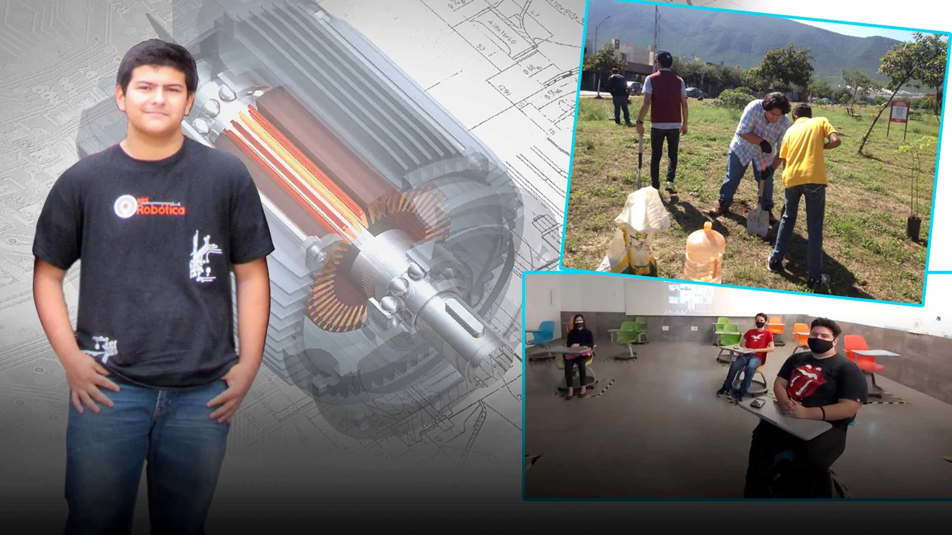 Inspirado en la ciencia ficción, cumple sueño de estudiar mecatrónica