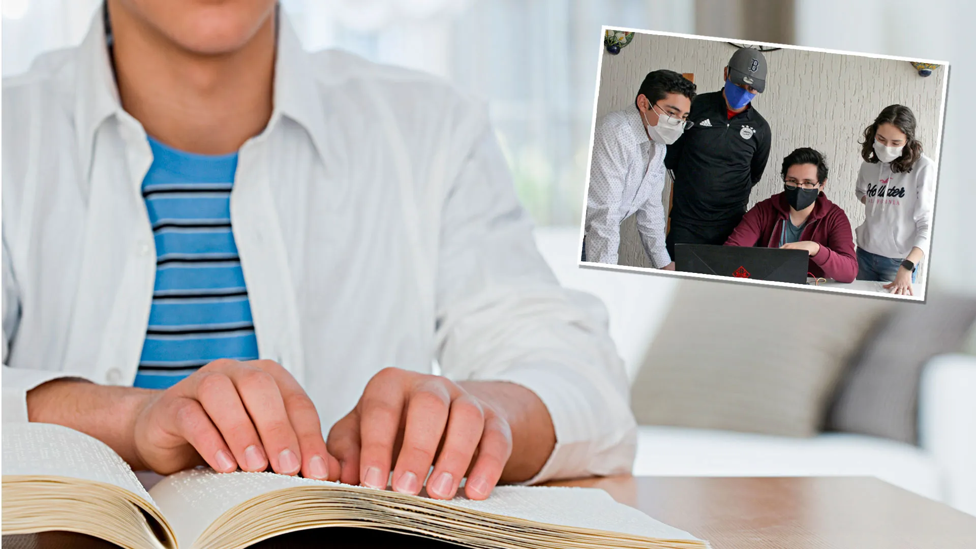 Estudiantes del Tec desarrollan un guante con inteligencia artificial para leer sistema braille a personas con discapacidad visual.