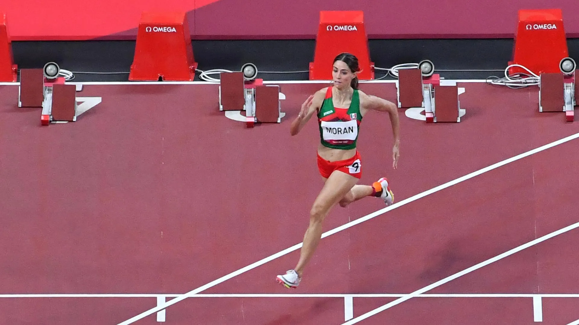 Paola Morán en la semifinal de los Juegos Olímpicos de Tokio 2020