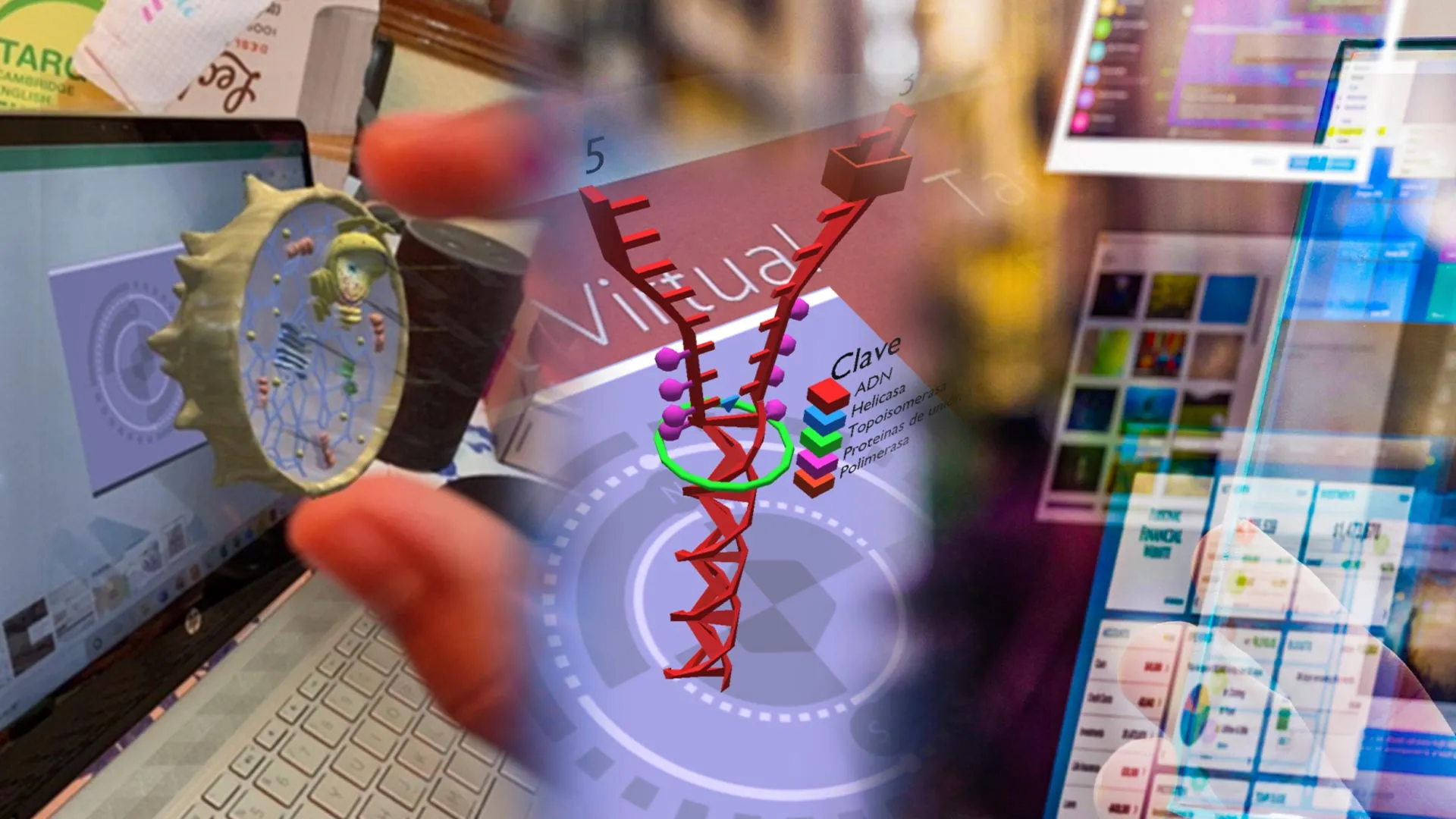 Este profesor enseña biología con modelos de realidad aumentada