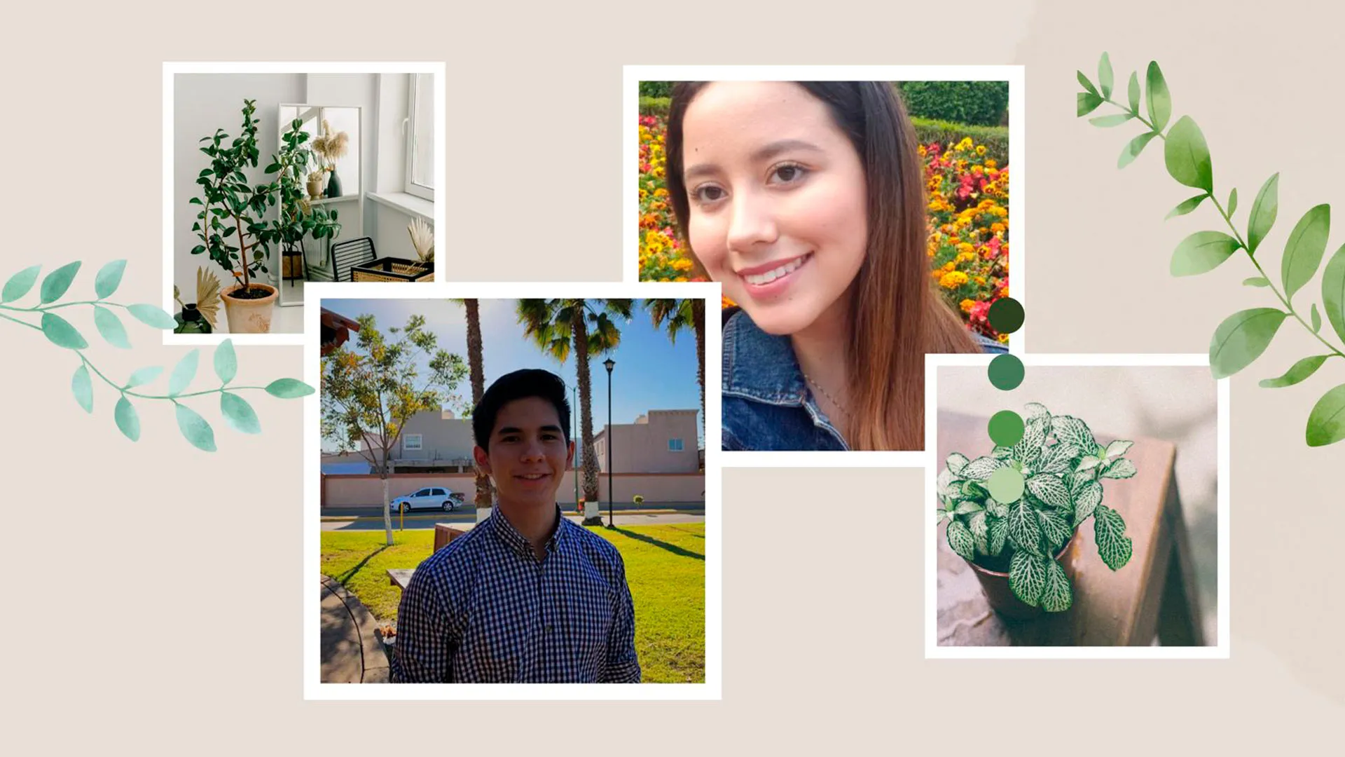 collage de fotos de ximena y jesus del proyecto composterra