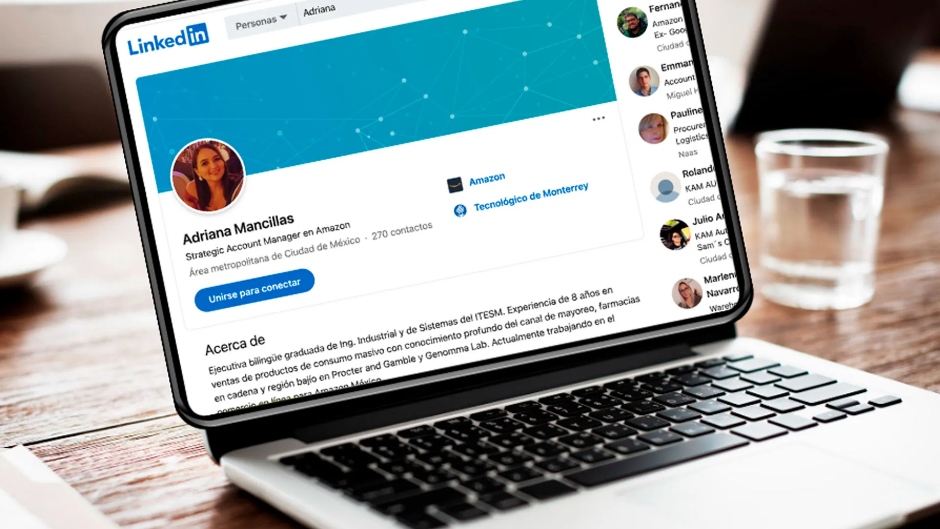 perfil de linkedin de exatec