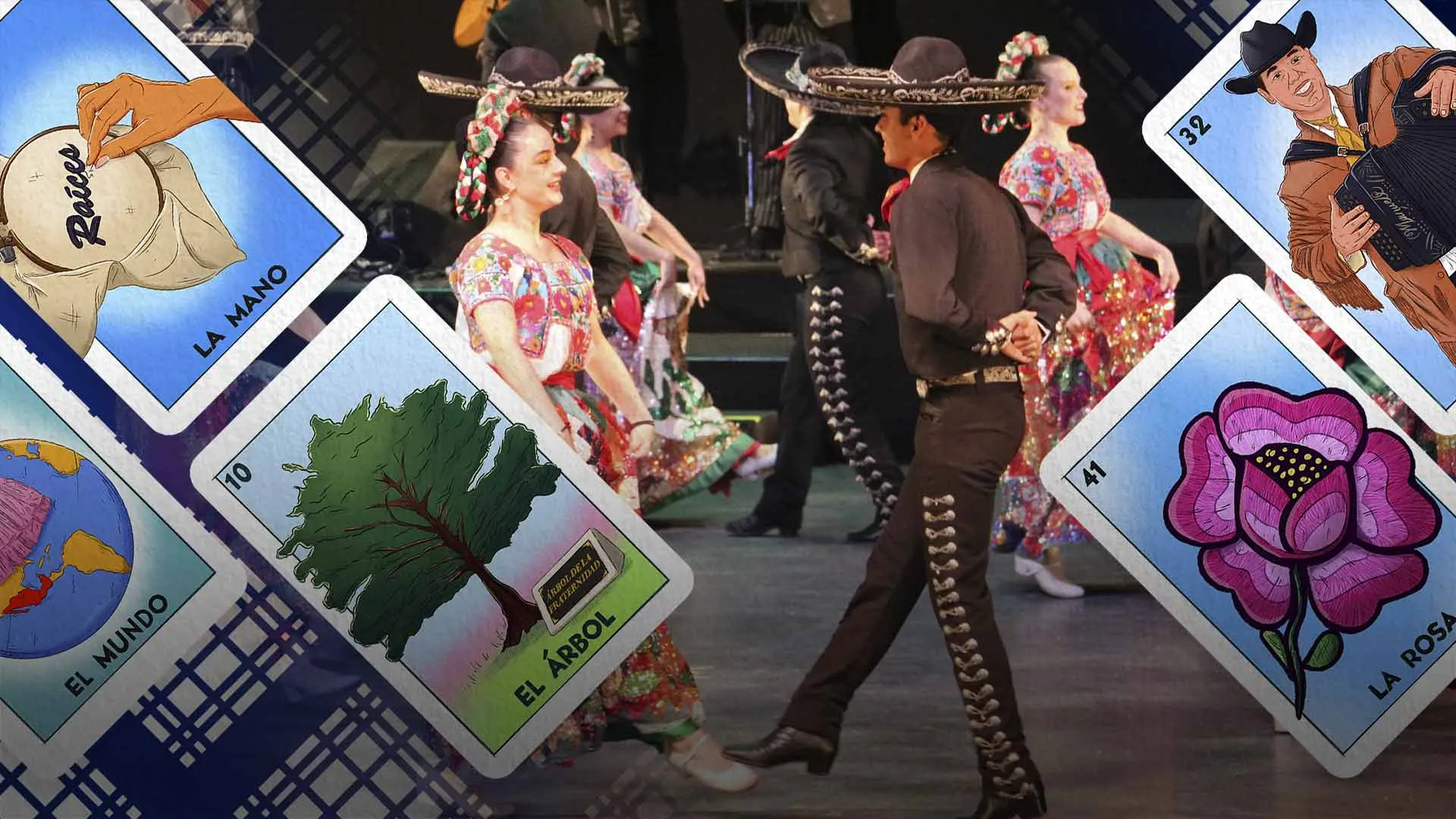 La compañía de danza folcórica del campus Monterrey, Raíces,  se prepara para presentar el espectáculo de La Lotería