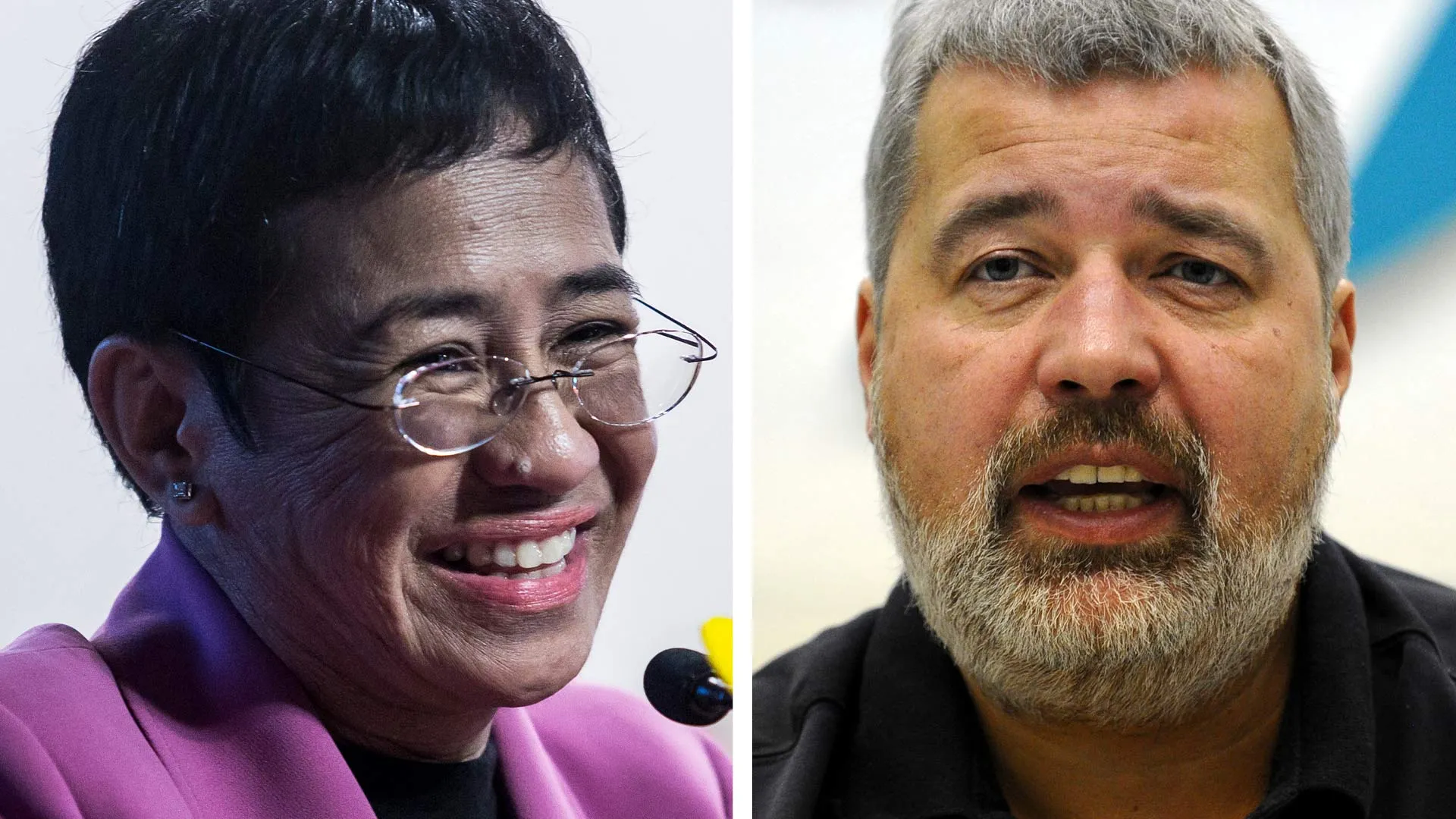 María Ressa y Dmitry Muratov fueron los ganadores del Nobel de la Paz 2021