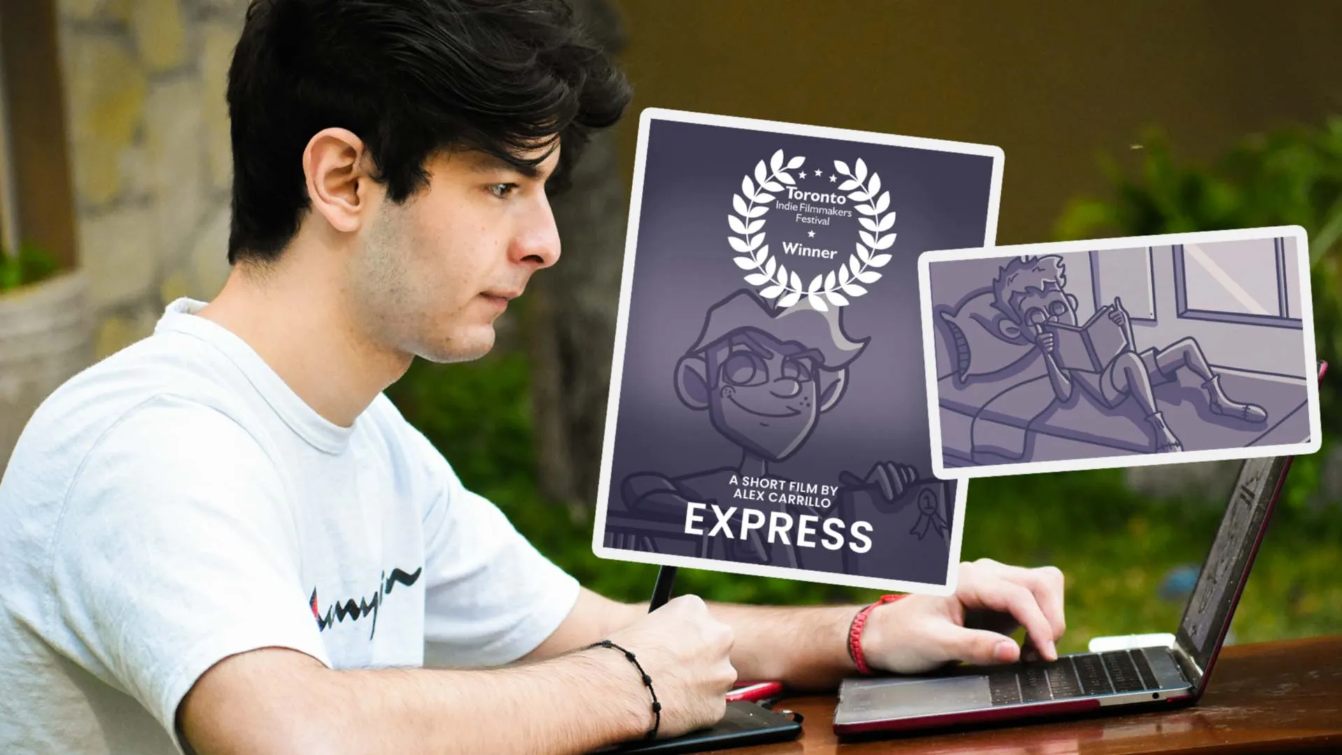 El animador Alex Carrillo obtuvo el primer lugar en un festival en Toronto por su cortometraje animado