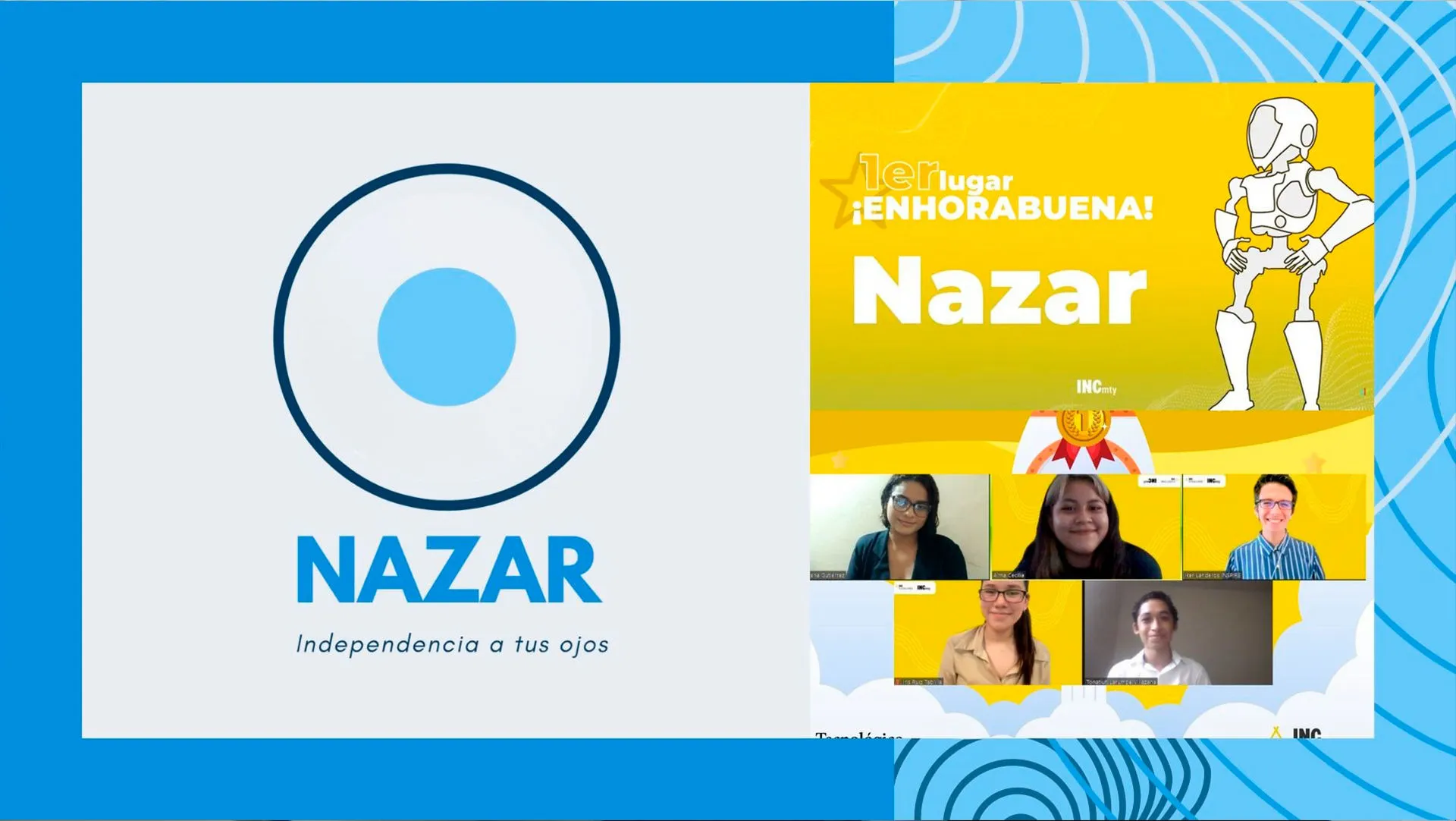 Tec campus Cuernavaca gana por cuarto año consecutivo el INC B-Challenge, competencia del INCmty. Este 2021 con el equipo Nazar.