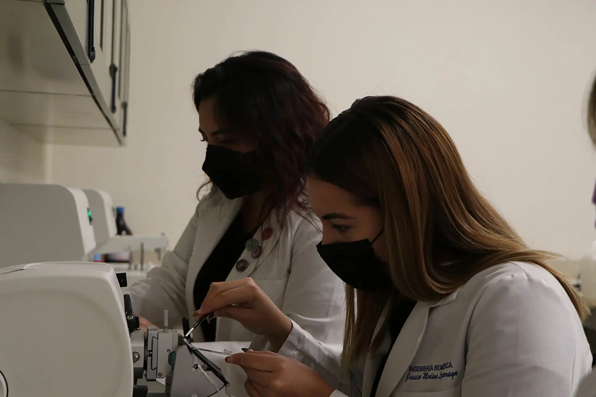 Alumnos aprenden de histopatología para investigar, en el marco de la Semana de innovación del Tec Guadalajara.