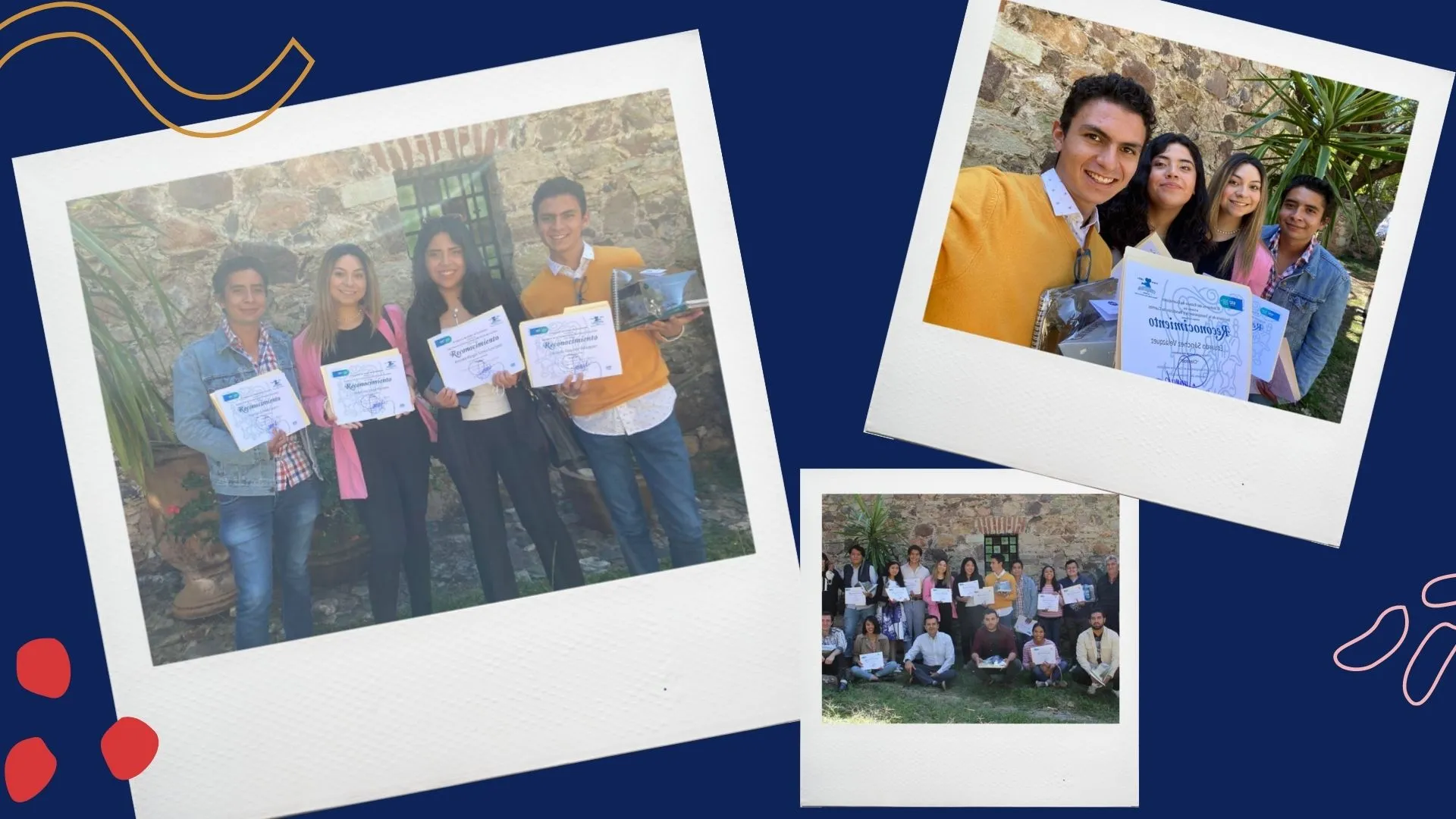 Equipo Tec recibiendo su reconocimiento en Guanajuato