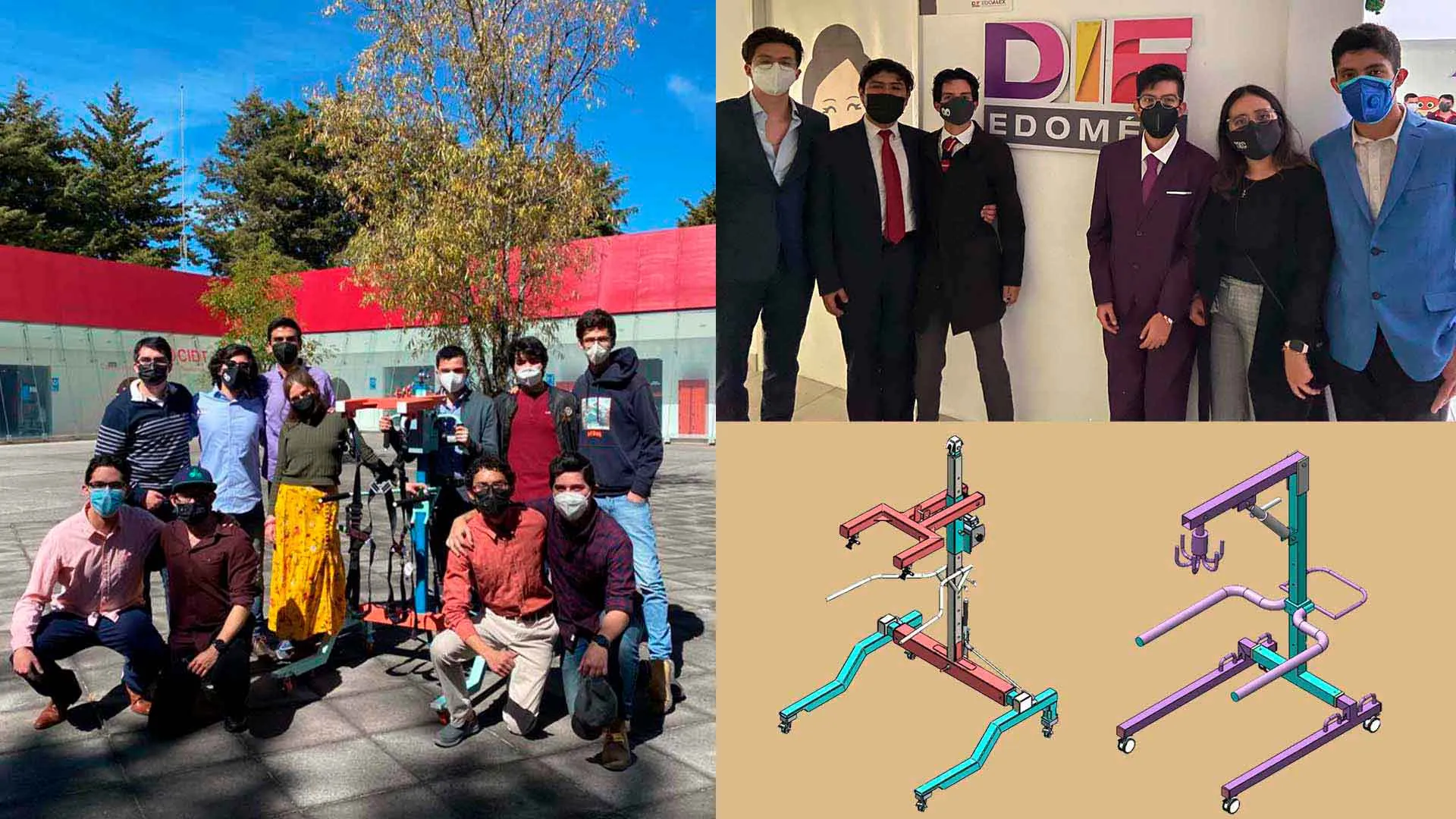 Estudiantes crean grúas terapéuticas para niños y niñas del DIF Estado de México