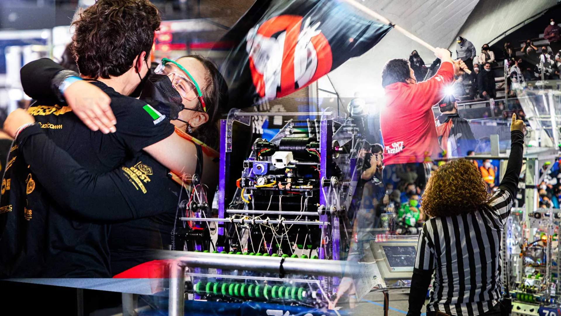 Cuatro equipos de alumnos de preparatoria obtuvieron el pase al mundial de Robótica FIRST durante el evento regional celebrado en el Tec Campus Monterrey