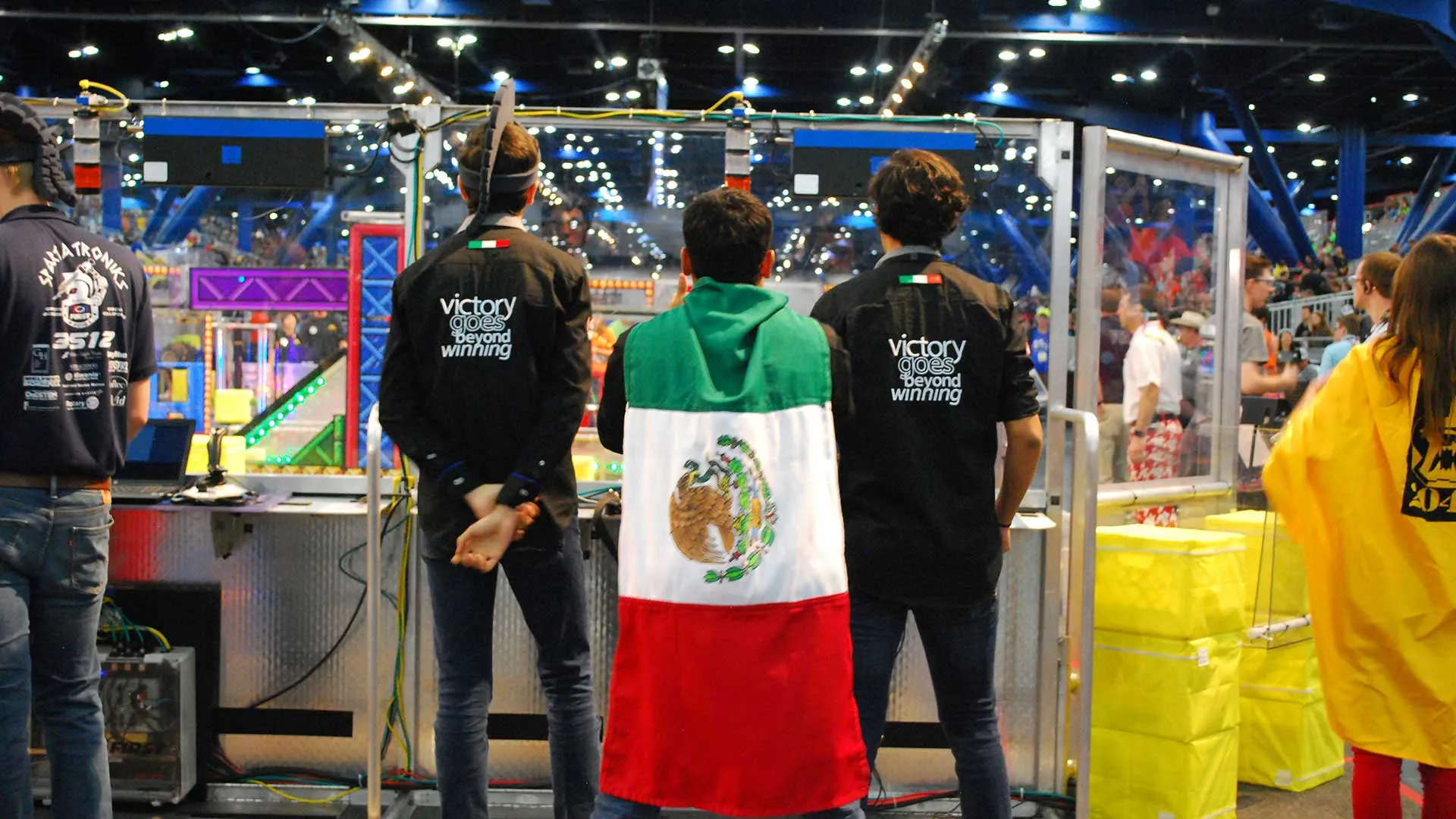 Equipo Lambot de robótica FIRST de PrepaTec en el mundial de robótica FIRST en Houston