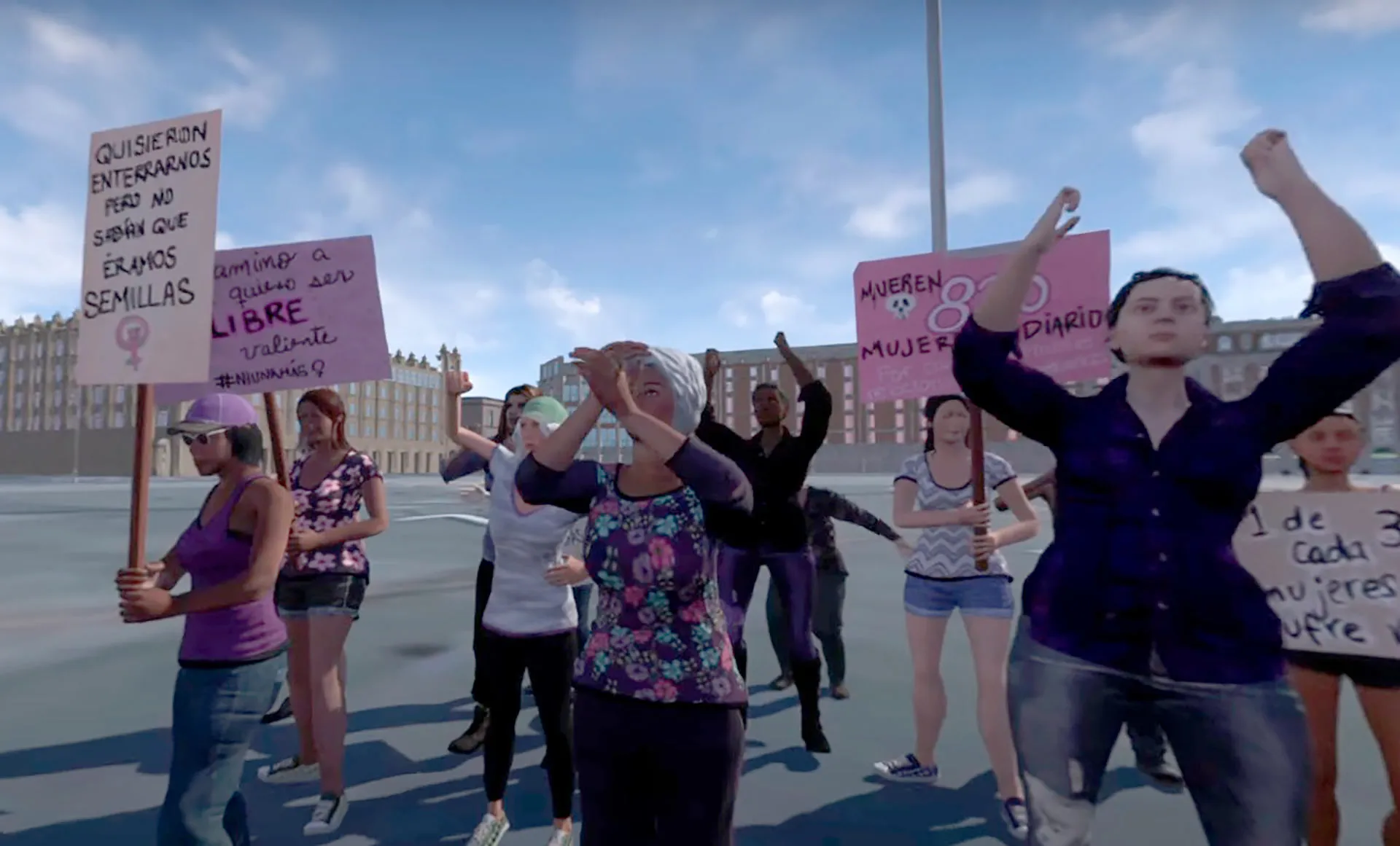 Profesor del Tec Guadalajara crean experiencia inmersiva 360 sobre el contexto de la lucha de las mujeres.