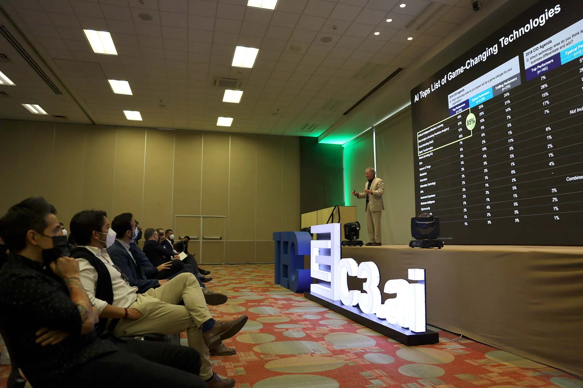 Tom Siebel, CEO de C3 AI, dialogó con estudiantes del Tec Guadalajara sobre la importancia de la inteligencia artificial.