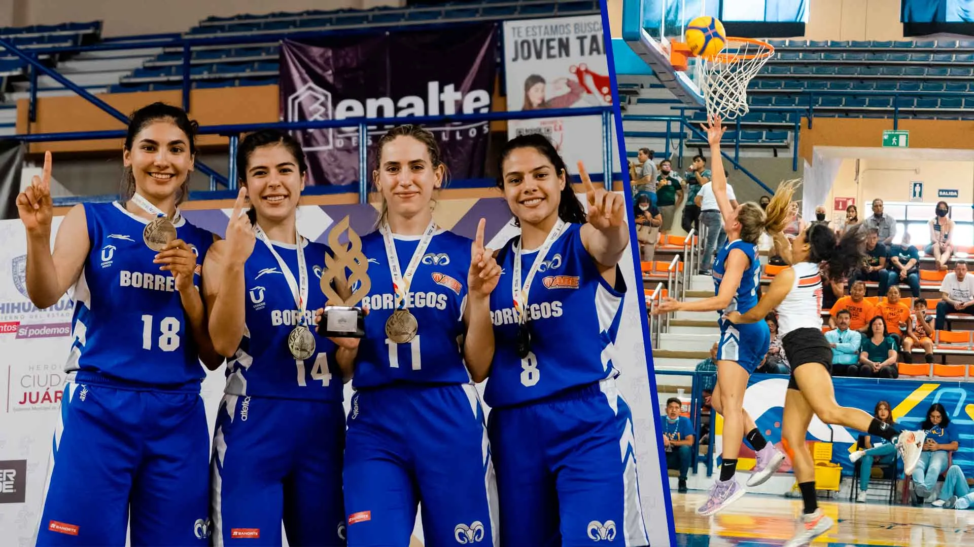 ¡Encestan el oro! Borregos Mty femenil domina el 3x3 de basquetbol