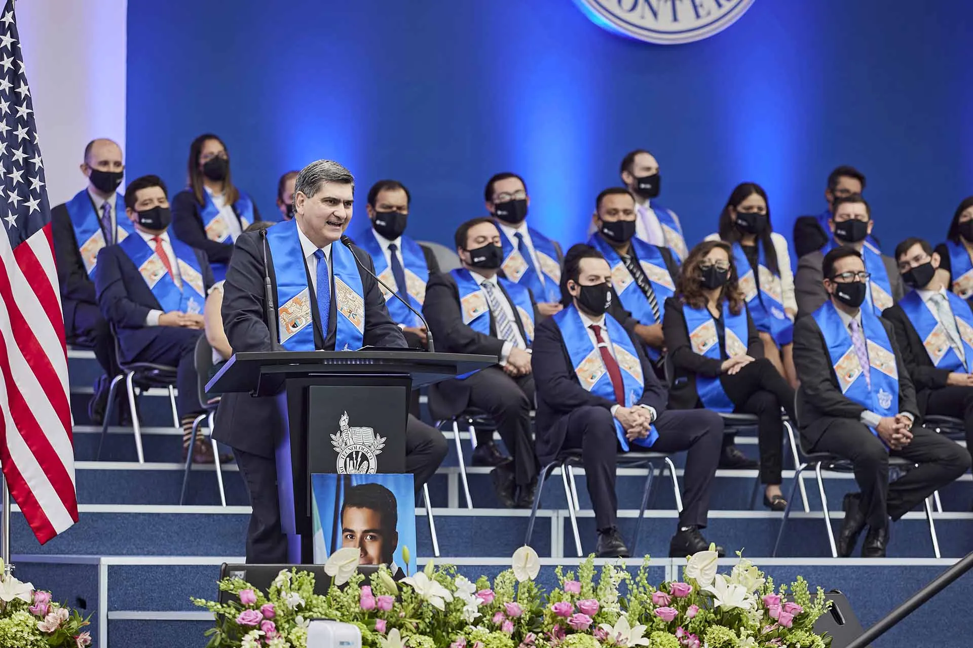 David Garza dirigió un mensaje a los recién graduados del campus Querétaro enfocado a que sean graduados transformadores de un cambio en su comunidad