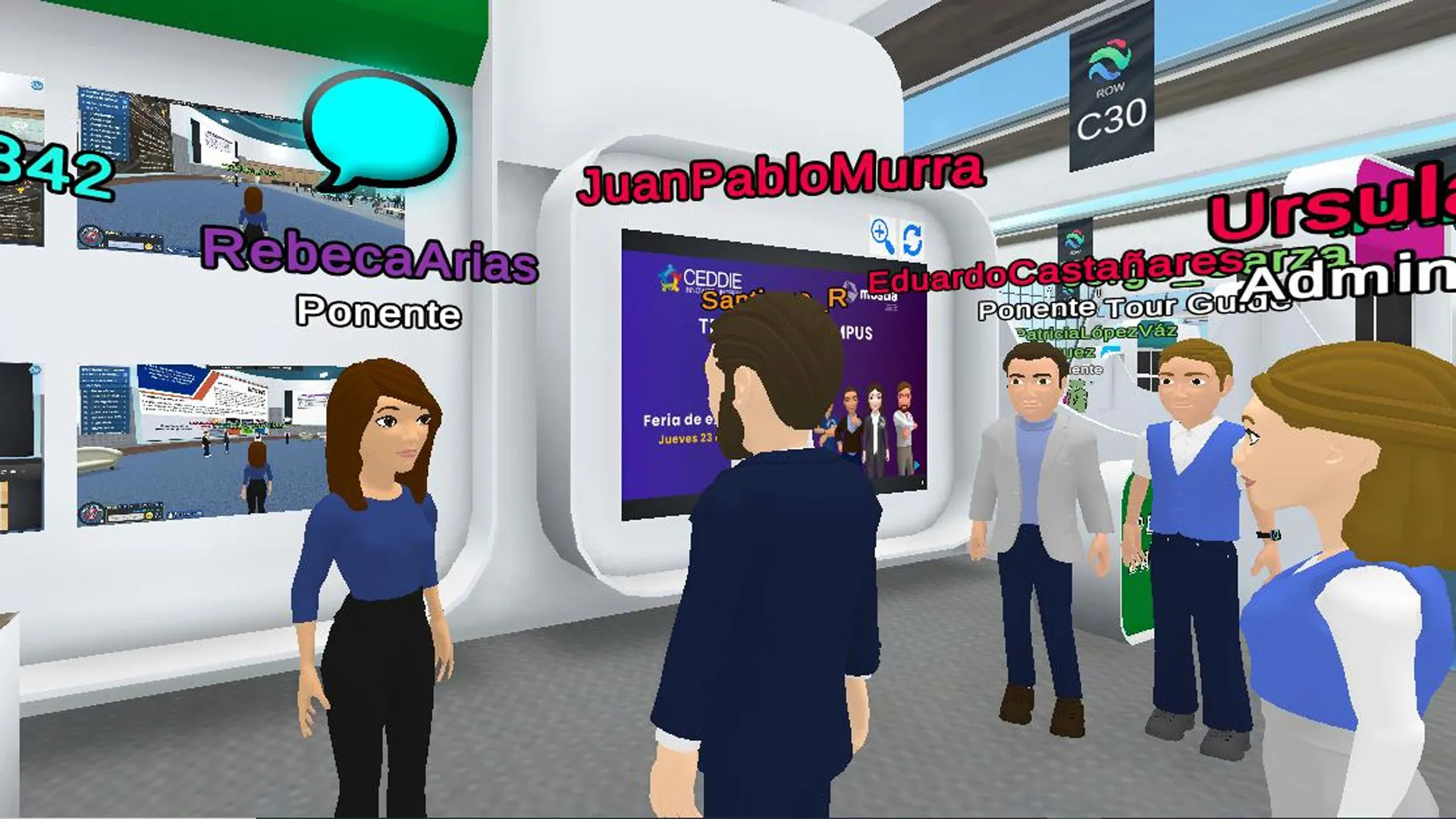 Juan Pablo Murra visitó la exposición de profesores del Tec Campus Virtual