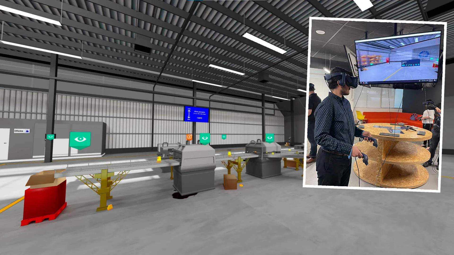 Profesores de Educación Digital desarrollaron una planta de realidad virtual para estudiantes de ingeniería.
