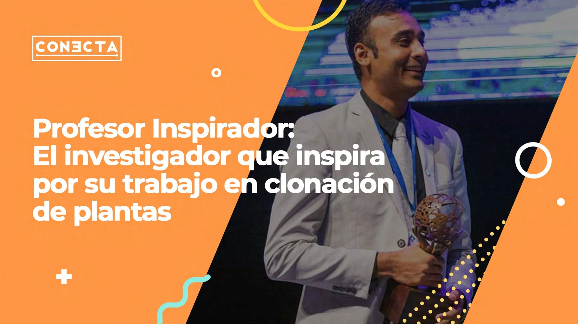 El profesor Ashutosh Sharma recientemente nombrado como Profesor Inspirador reconocimiento por la institución a la labor de sus docentes.