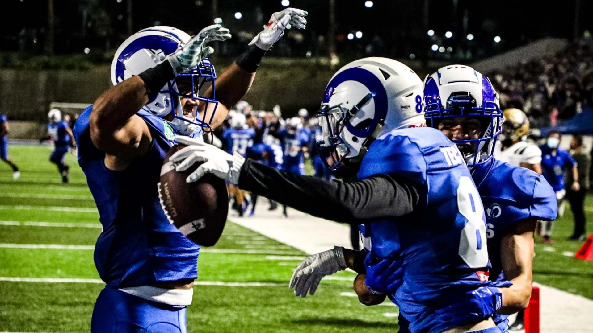 Jugadores de Borregos celebrando