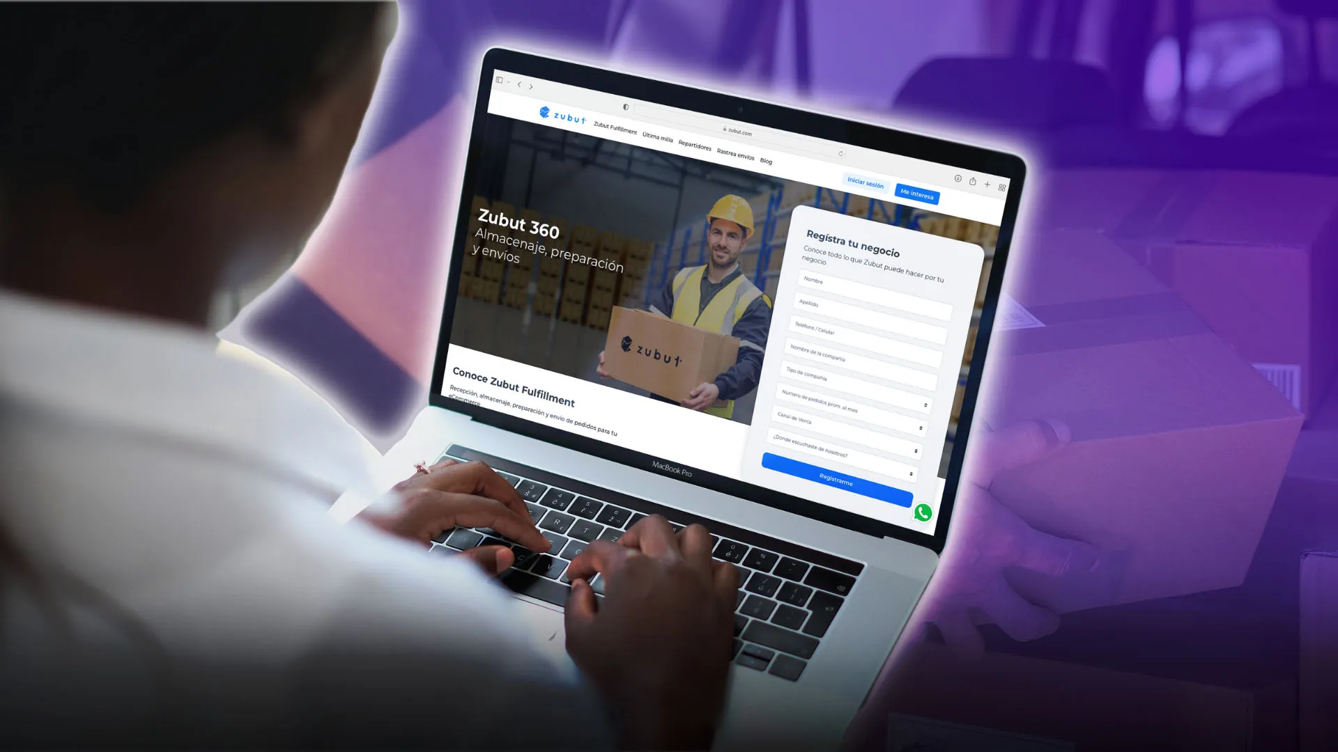 Emprendimiento tecnológico Zubut brinda soluciones de e-commerce de logística y envíos. 