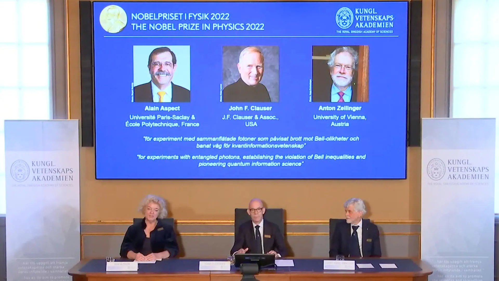 Premio Nobel de Física 2022