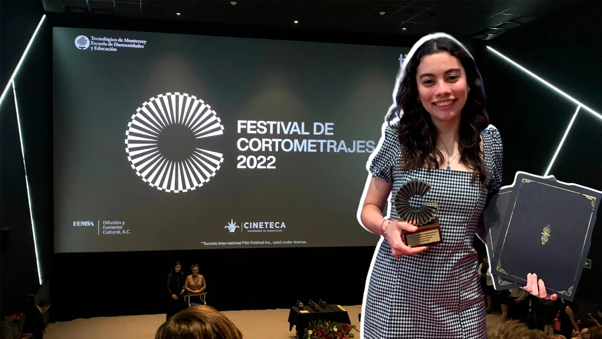 Alumna del Tec Querétaro fue galardonada por sus cortometrajes