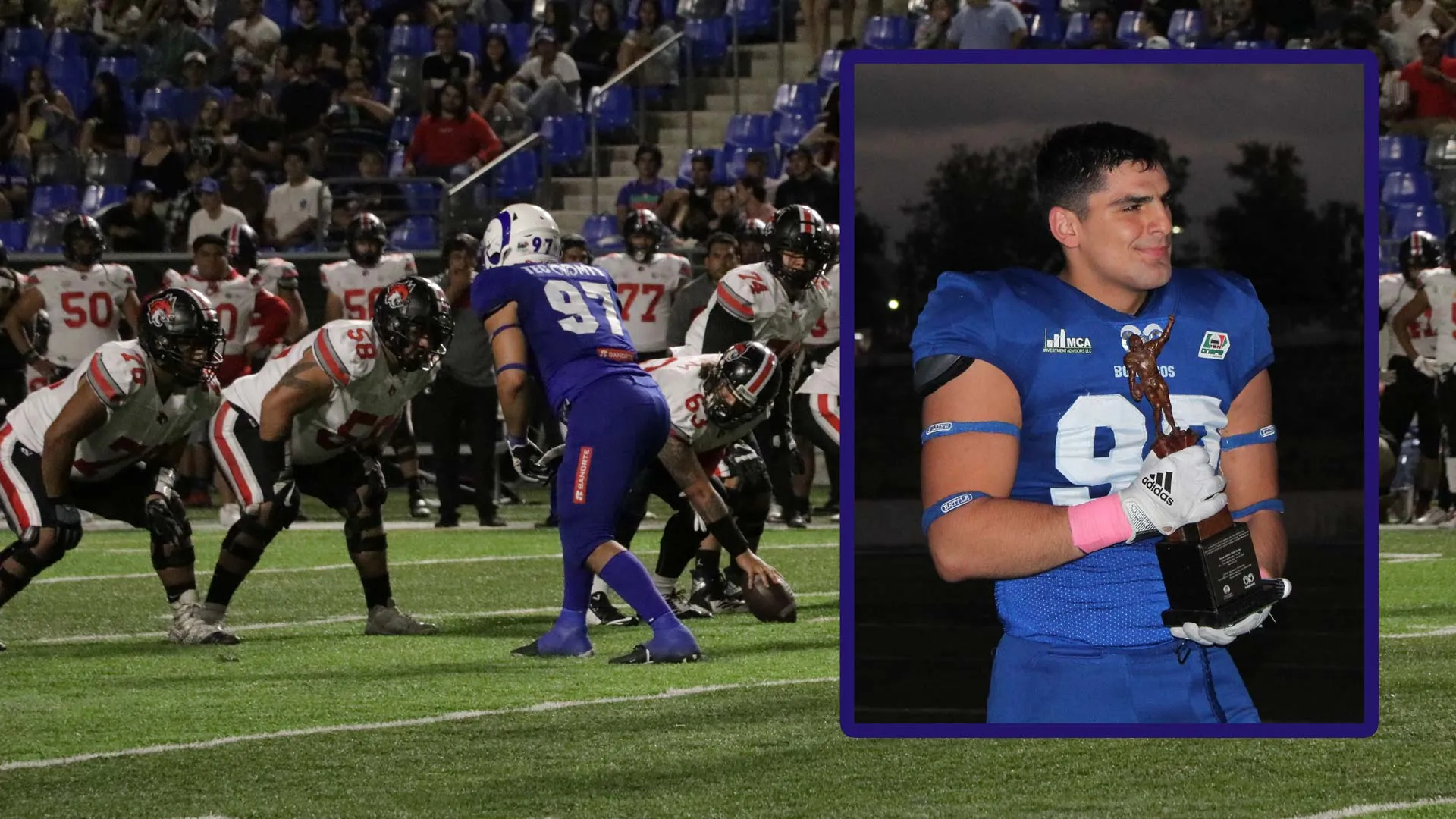 Óscar Soto, el Borrego Monterrey que destaca en el emparrillado y aula