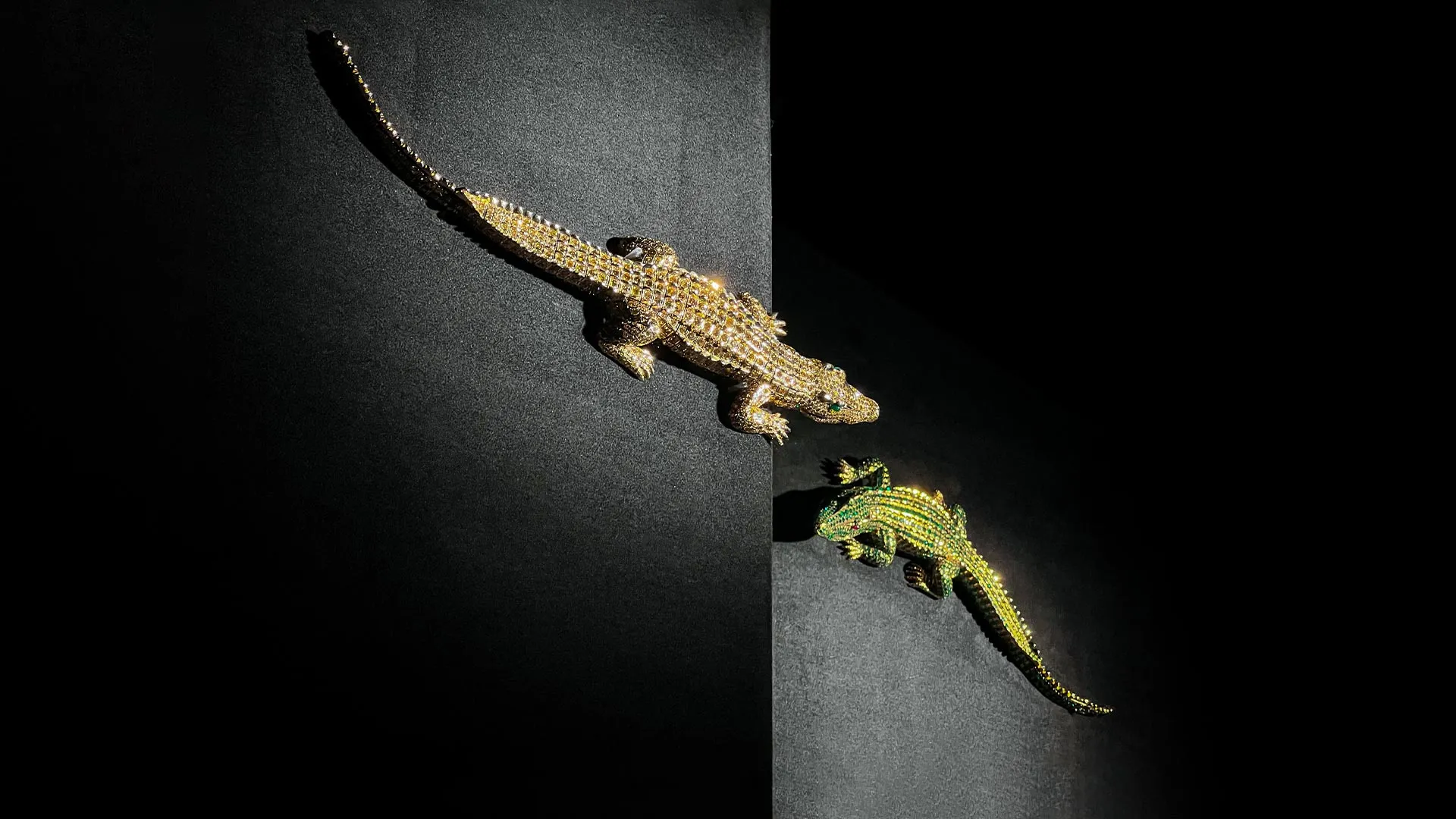 Collar de cocodrilos Cartier de María Félix en Museo Jumex