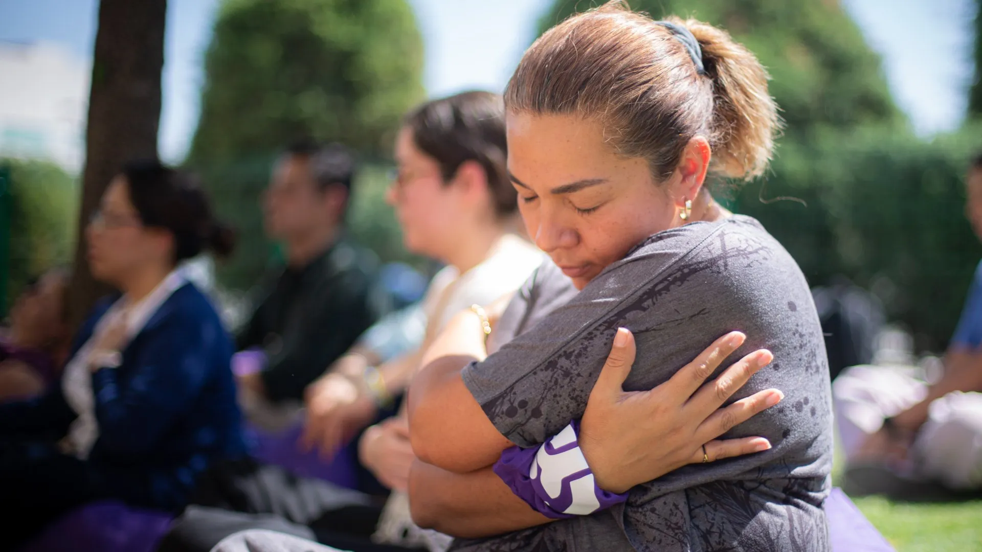 Una colaboradora del Tec de Monterrey campus Puebla en la sesión inaugural de Punto Blanco.