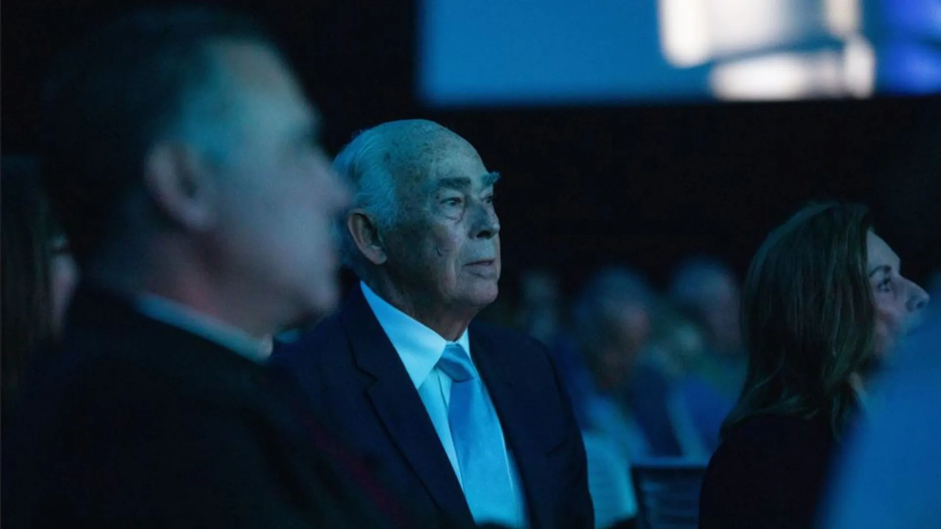 El ingeniero José Luis González Íñigo, durante la ceremonia de la entrega del Premio Trayectoria EXATEC 2023