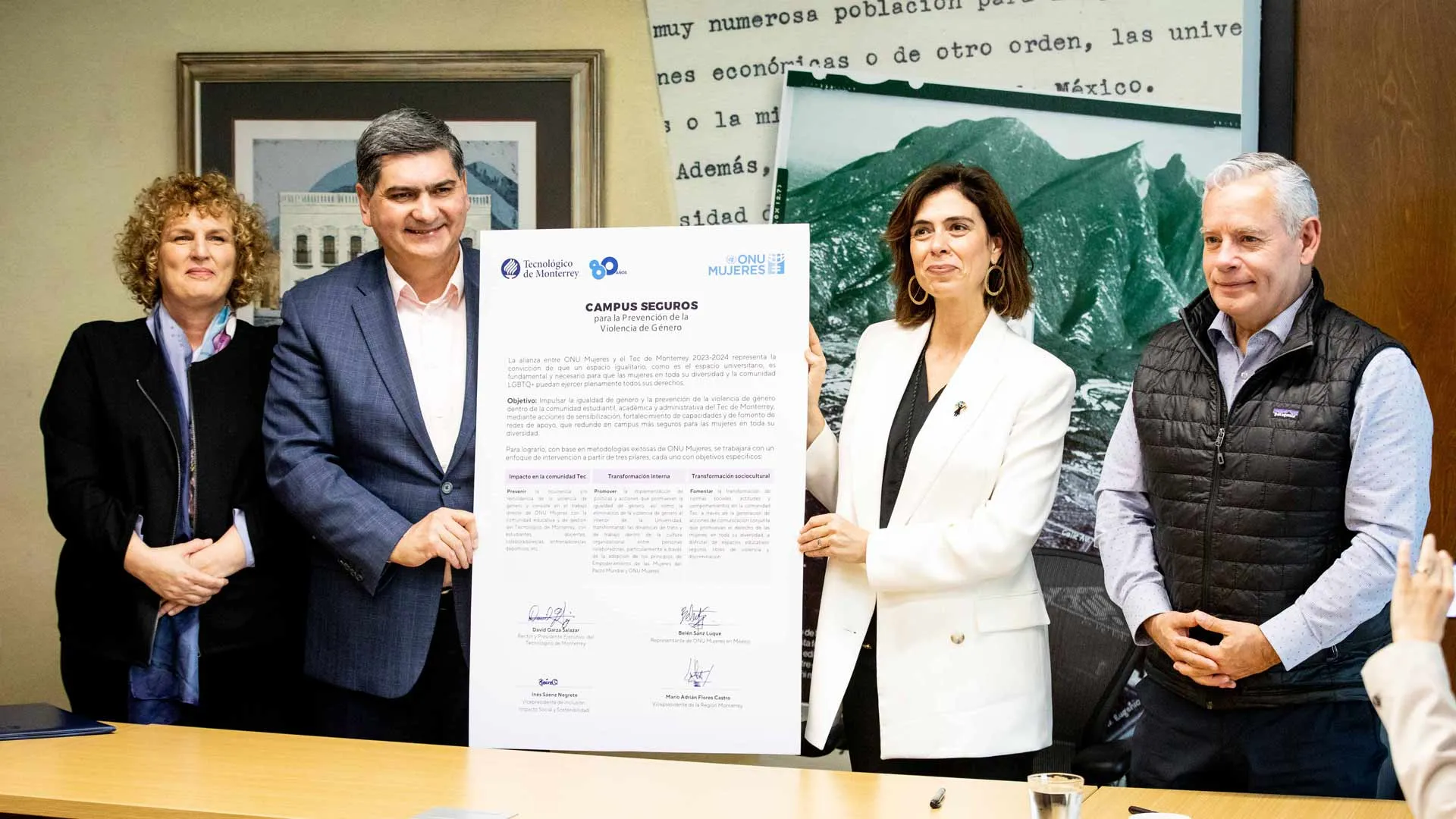 El Tec de Monterrey y ONU Mujeres firmaron la alianza Campus Seguros para la Prevención de la Violencia de Género