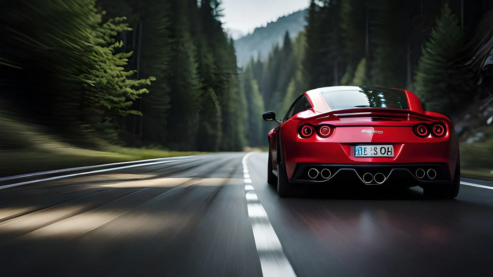 Automóvil en carretera