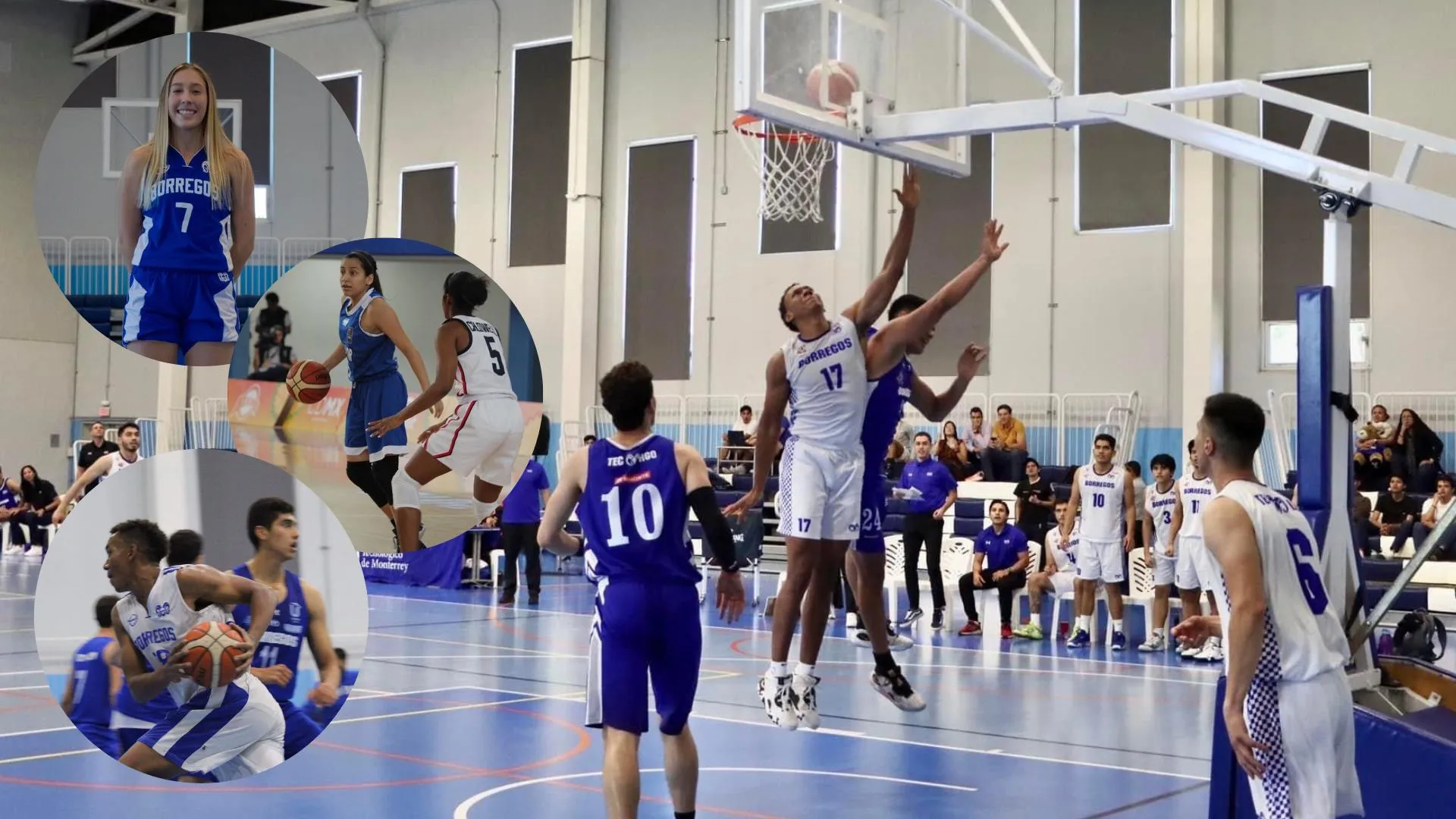 Alumnos jugadores de basquetbol del representativo del Tec