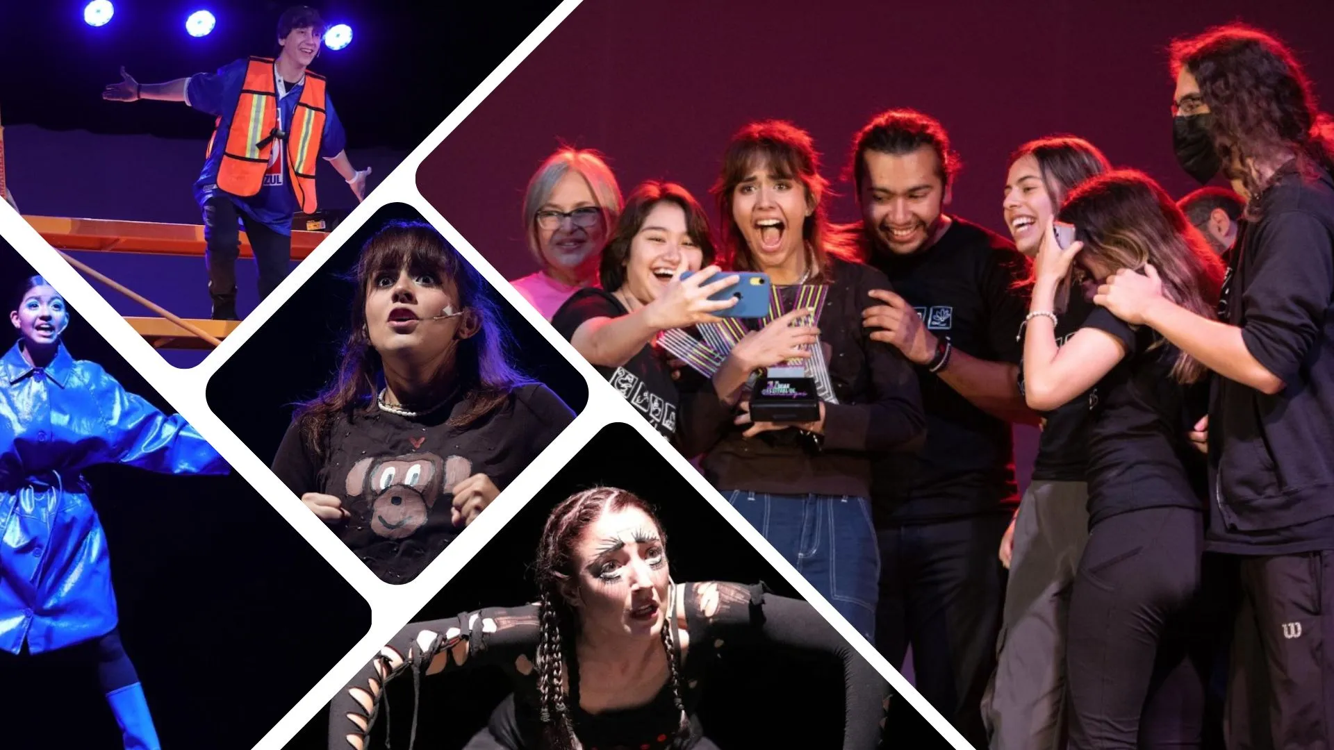 Estudiantes de diversos campus del Tec en el festival de Monólogos de Vibrart 2023