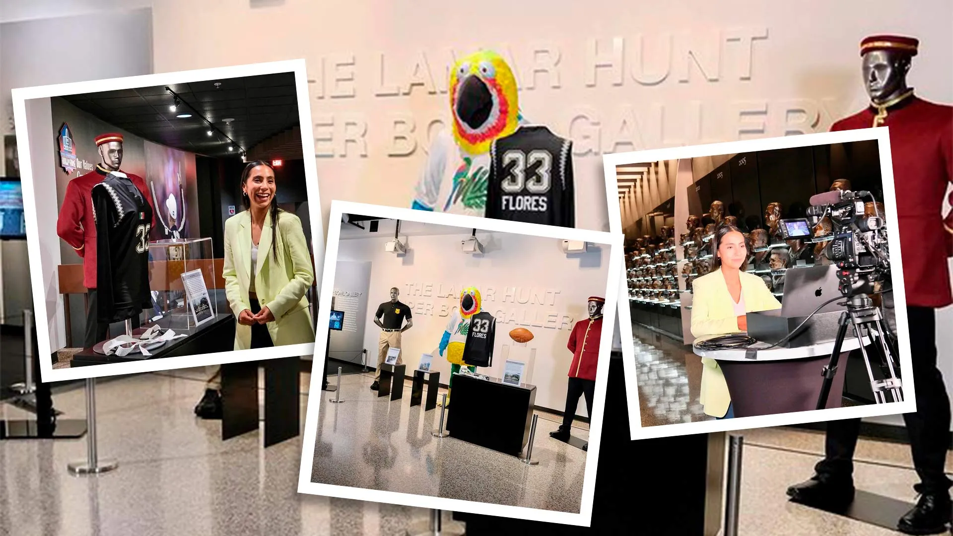 Diana Flores deja su huella en el Pro Football Hall of Fame